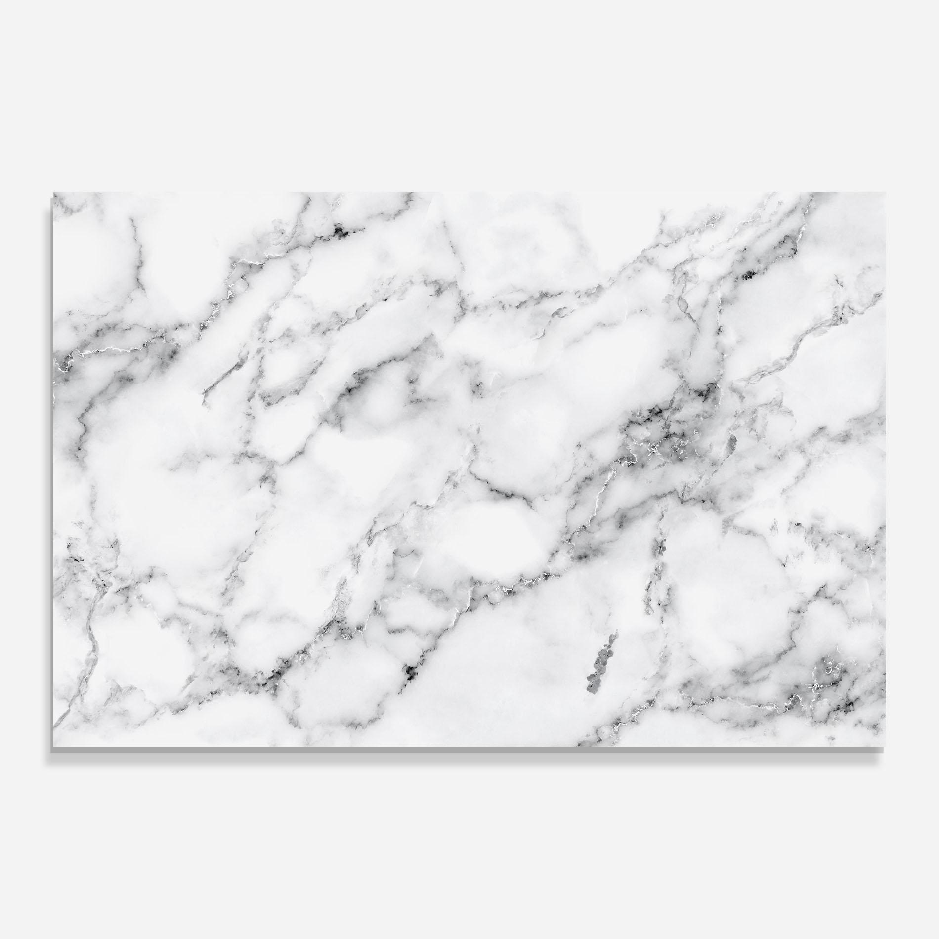 Glasbild Basic White Marble mockup 0