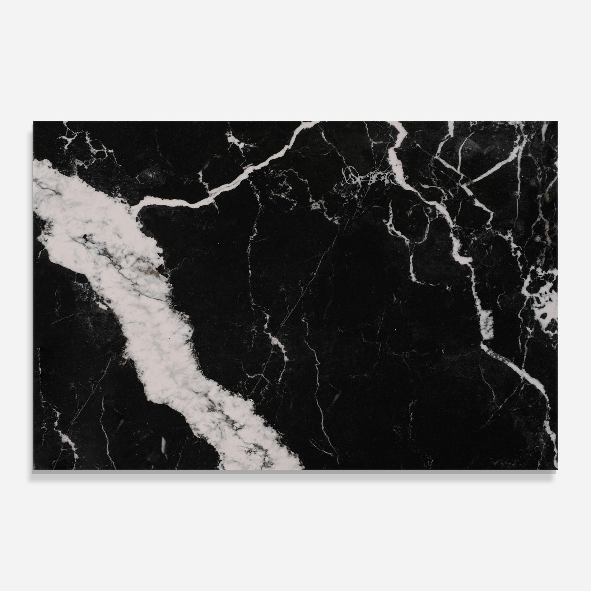 Glasbild Black Marble Light Grey mockup 0