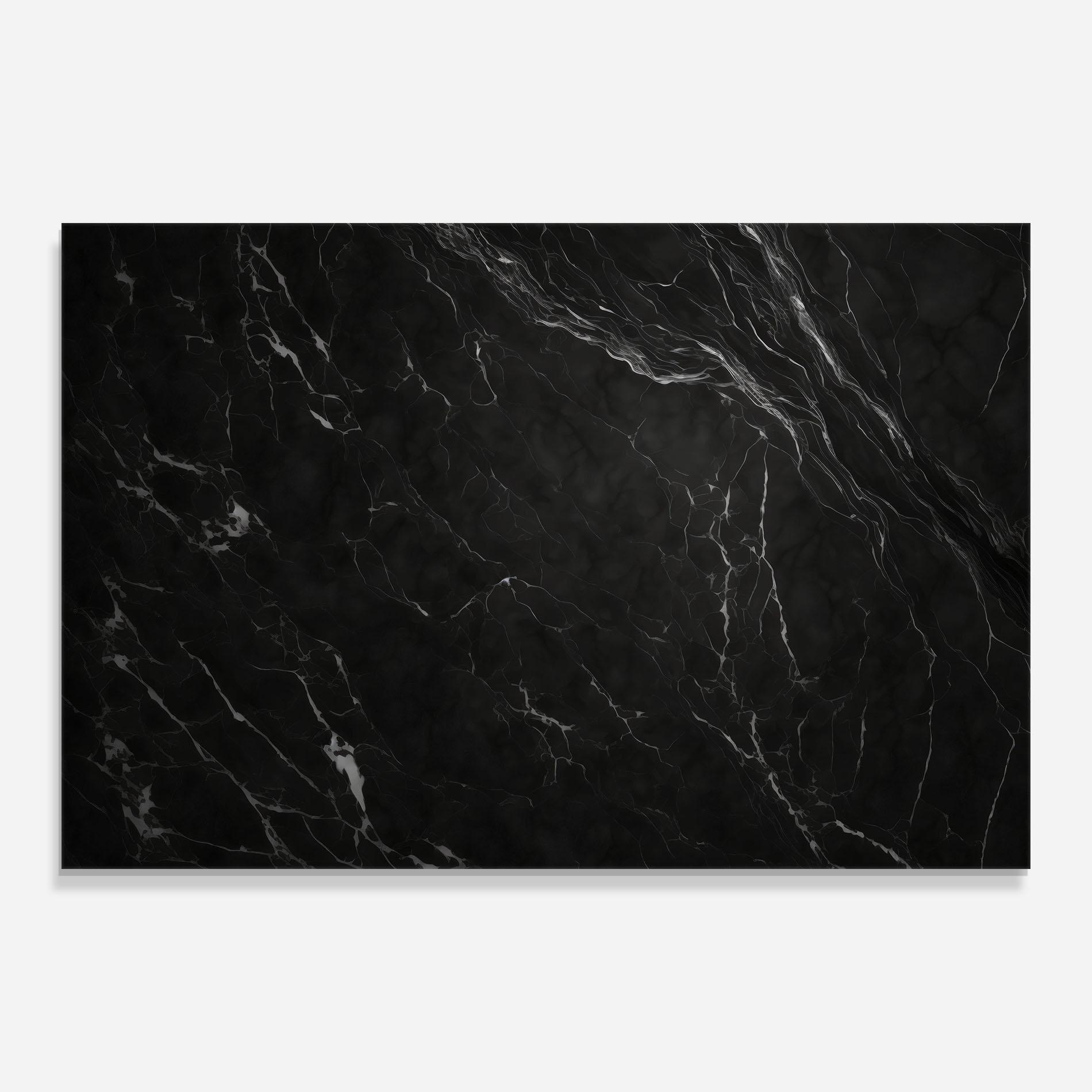 Glasbild Black Marble mockup 0