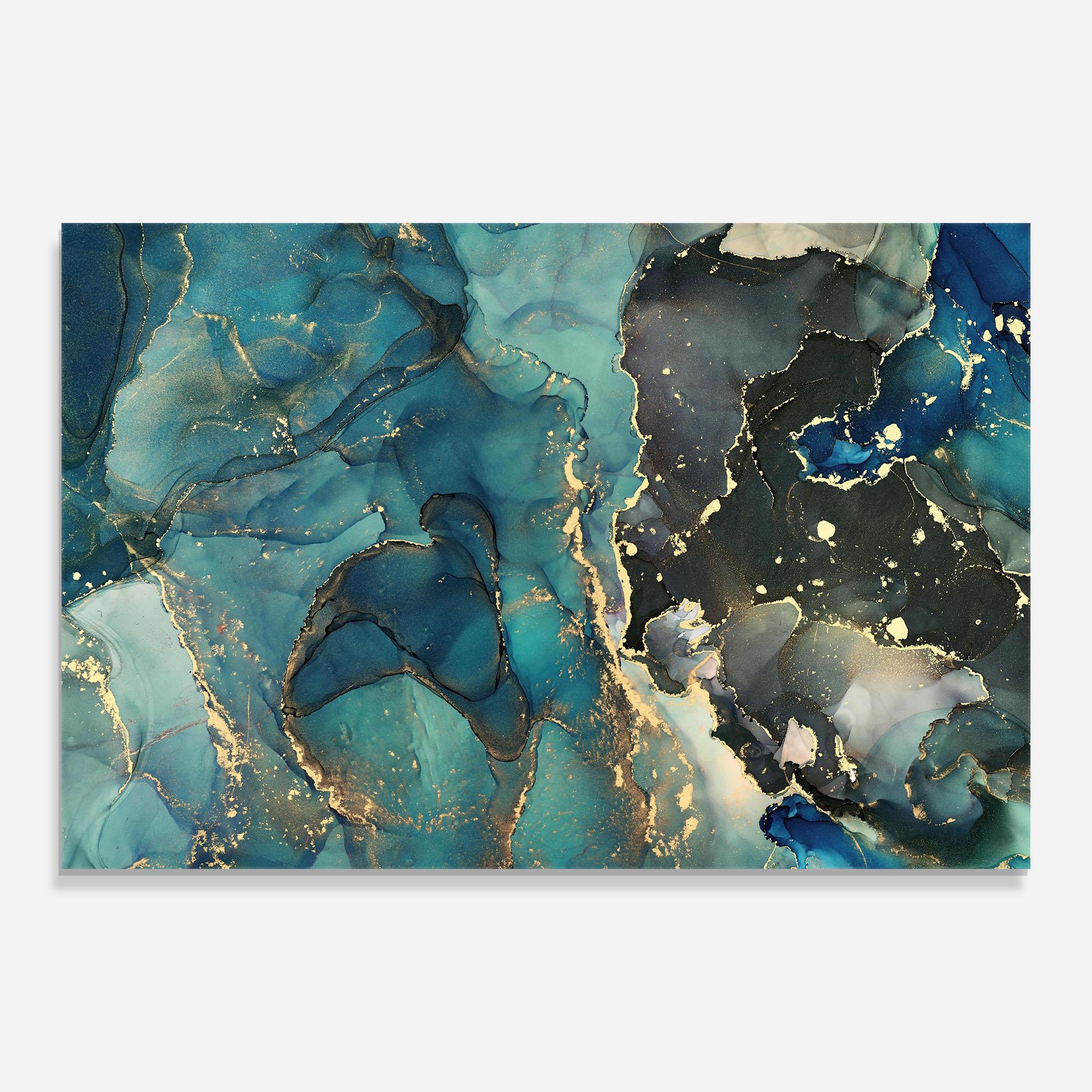 Glasbild Blue Marble mockup 0