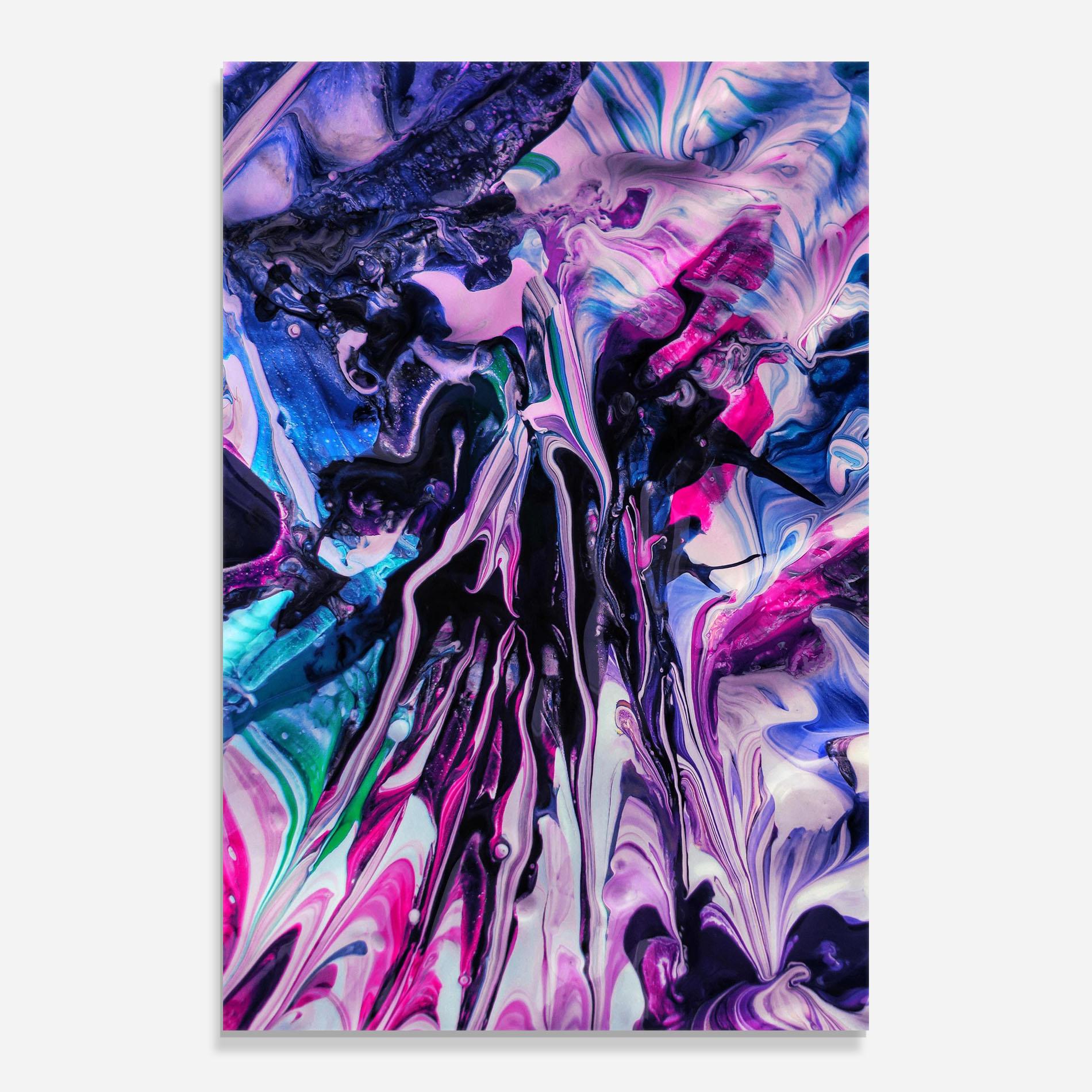 Glasbild Abstract Rose Colours mockup 0