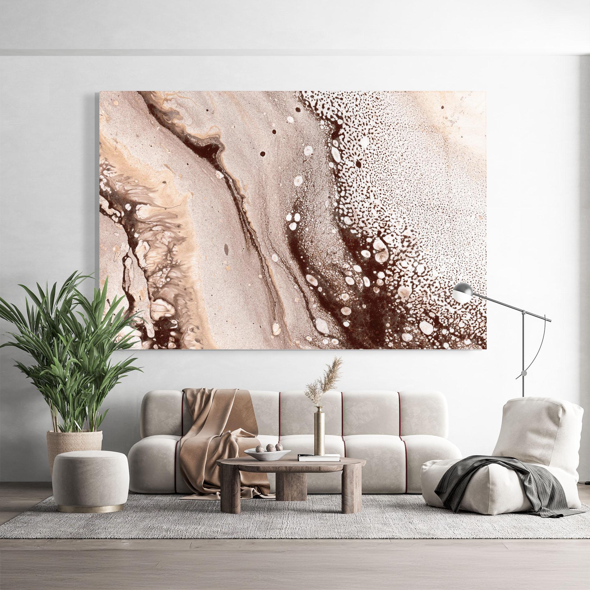 Glasbild Abstract Color mockup 9