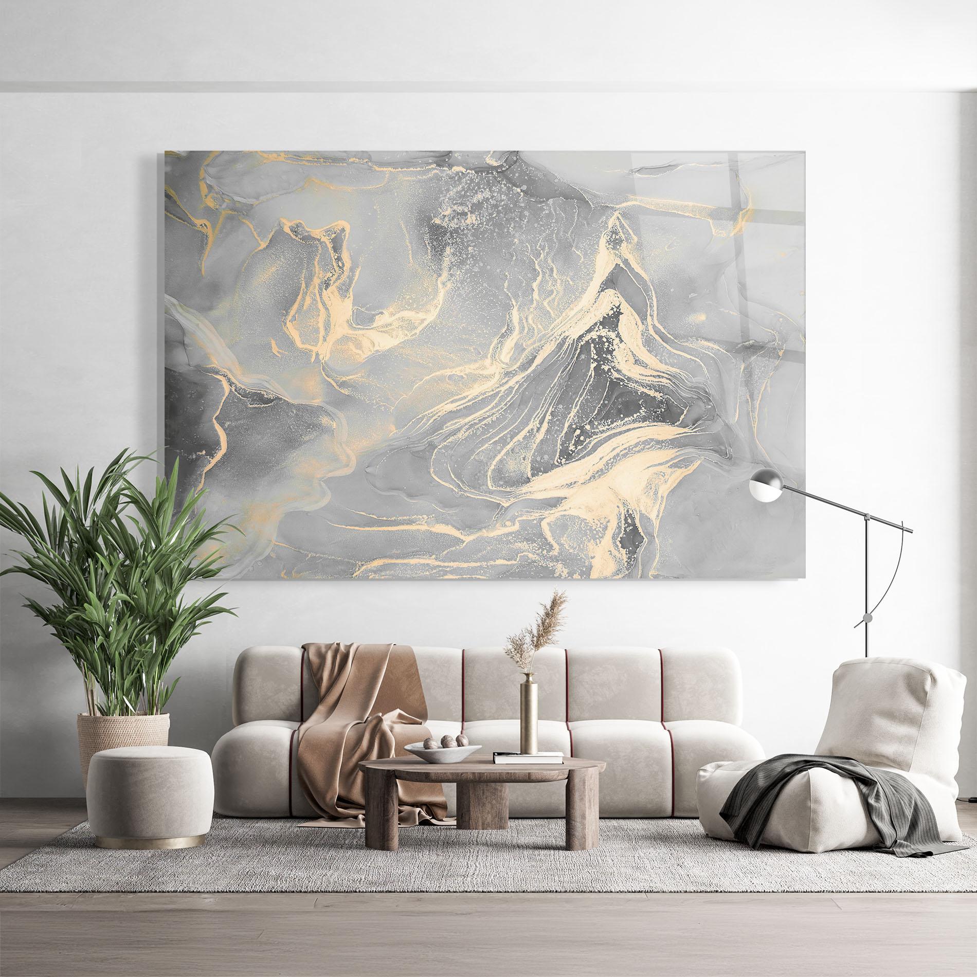 Glasbild Abstract Illusion mockup 9