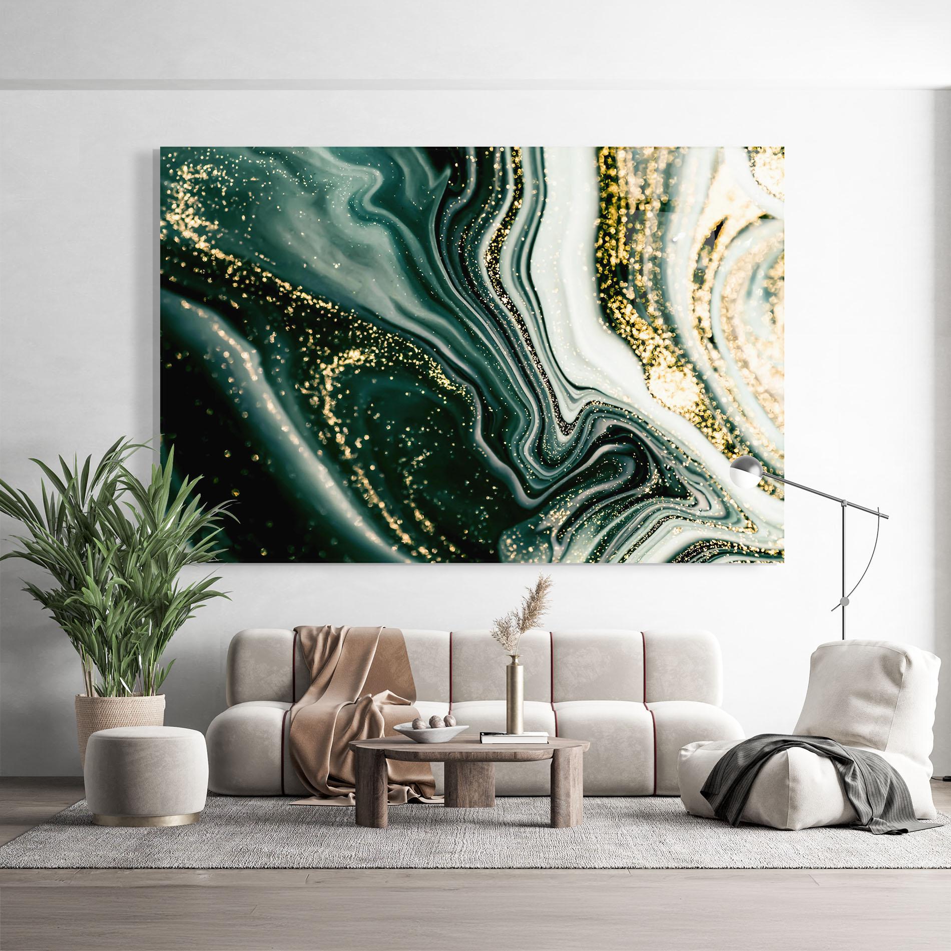 Glasbild Abstract Shades mockup 9