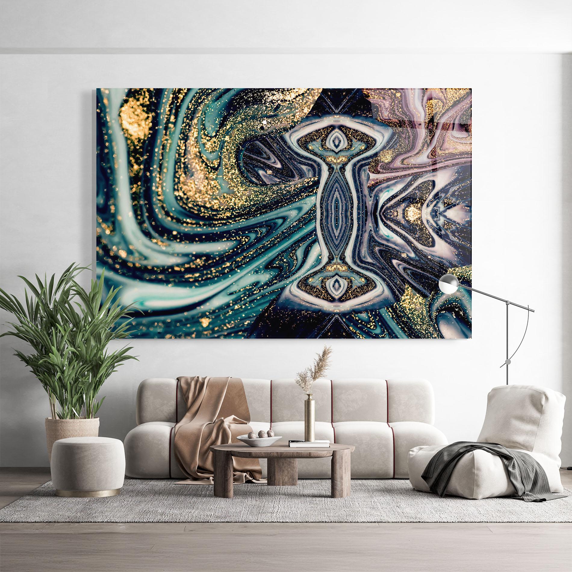 Glasbild Abstract Texture mockup 9