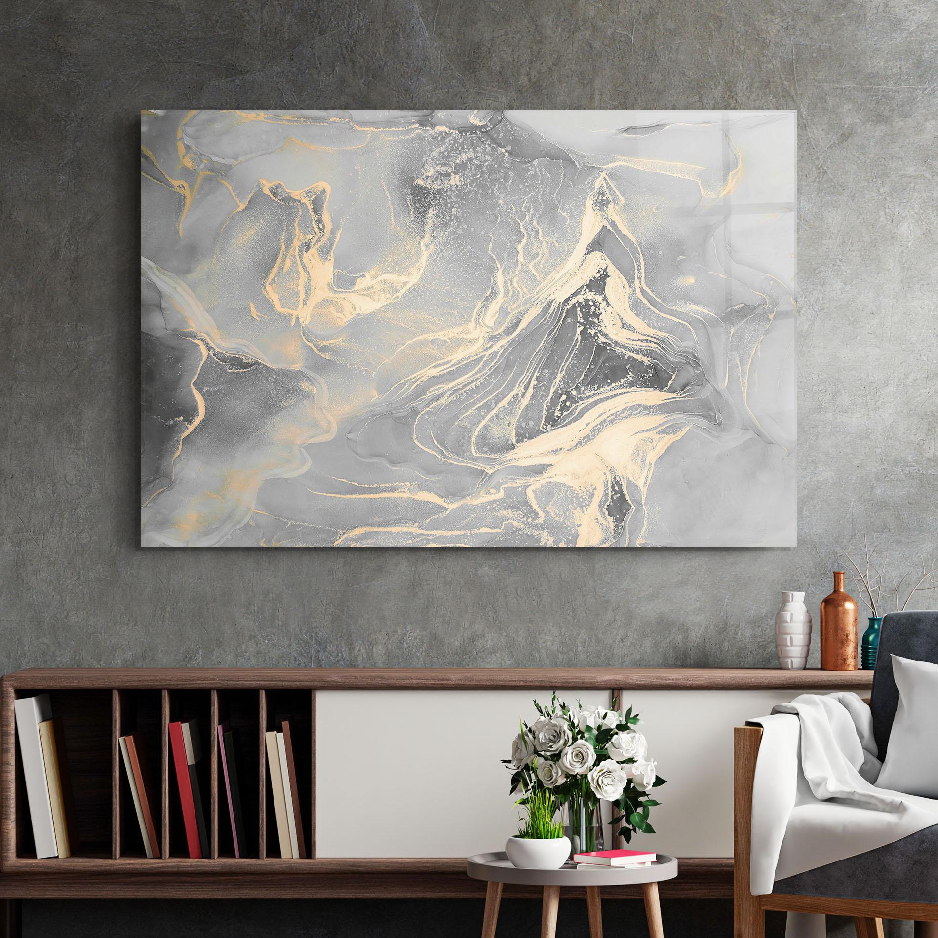 Glasbild Abstract Illusion mockup 2