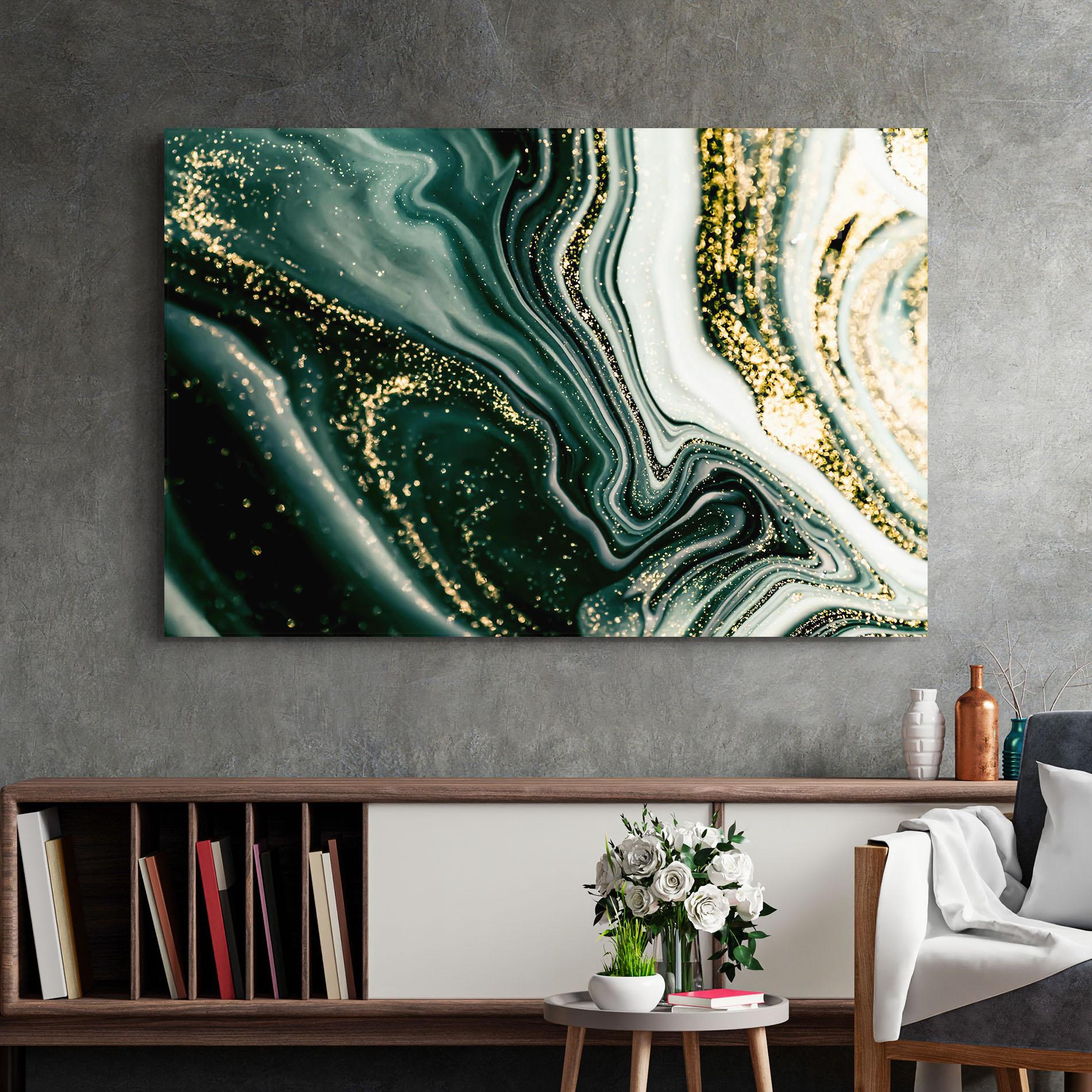 Glasbild Abstract Shades mockup 2