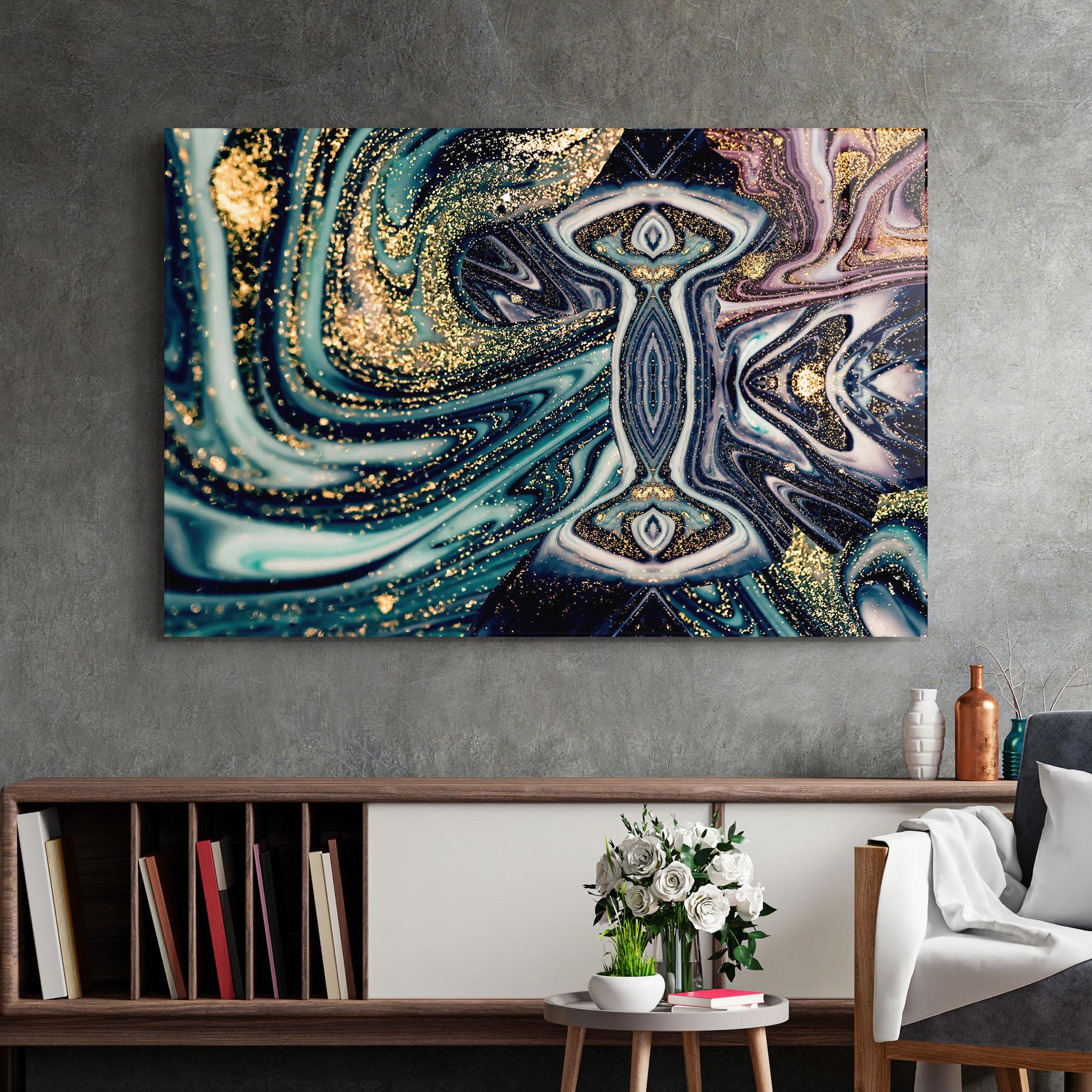 Glasbild Abstract Texture mockup 2