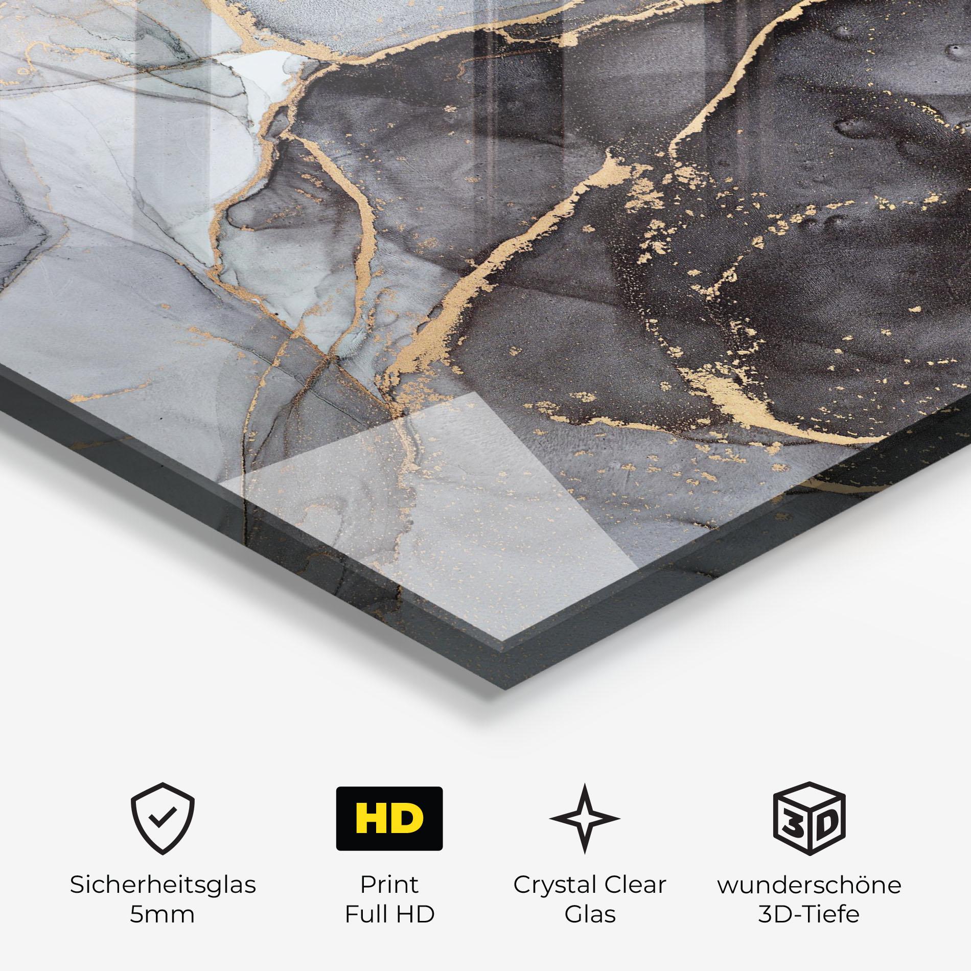 Glasbild Abstract Marble mockup 3