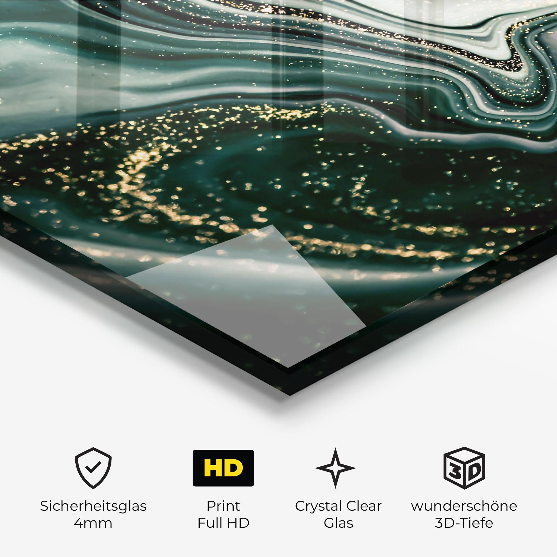 Glasbild Abstract Shades mockup 3