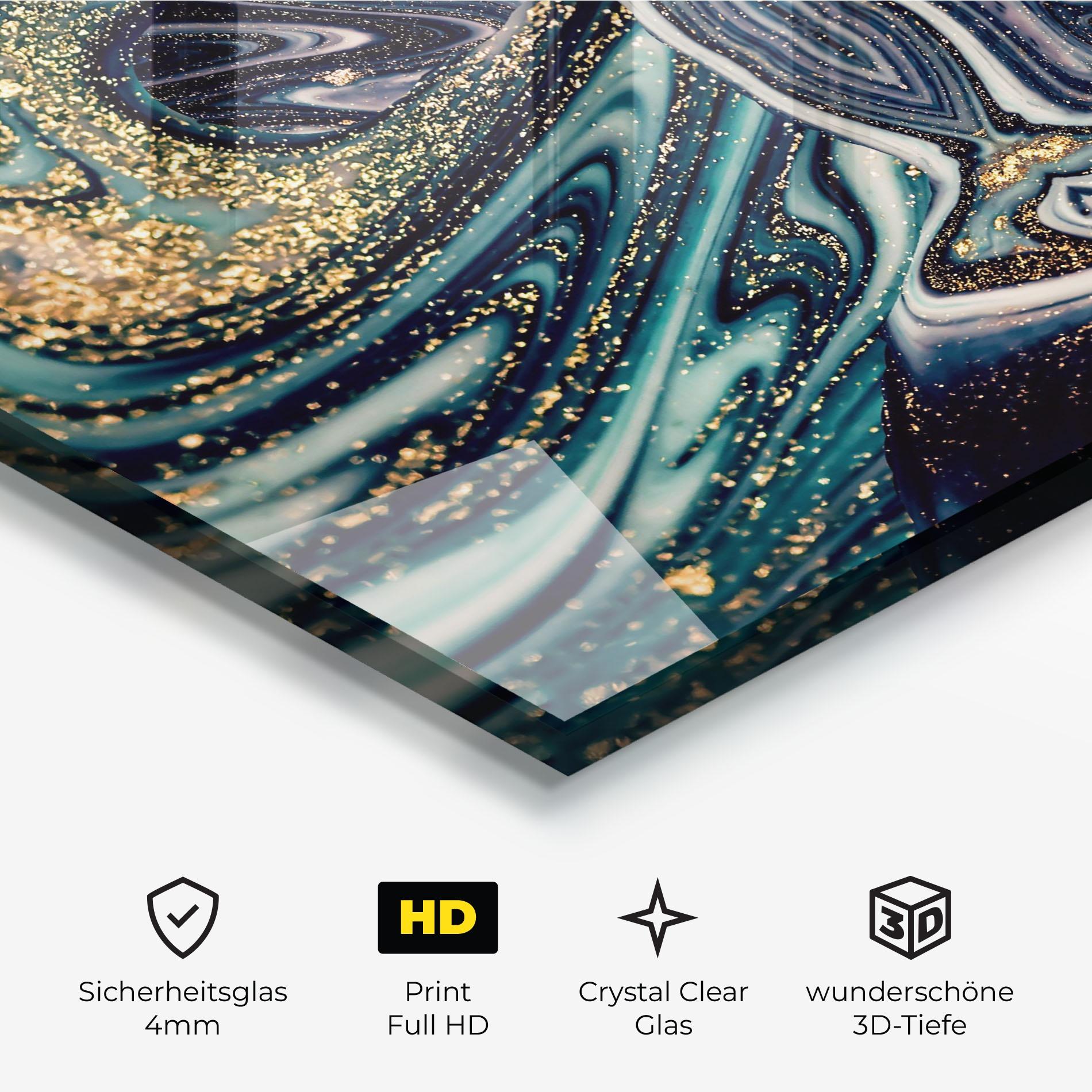 Glasbild Abstract Texture mockup 3