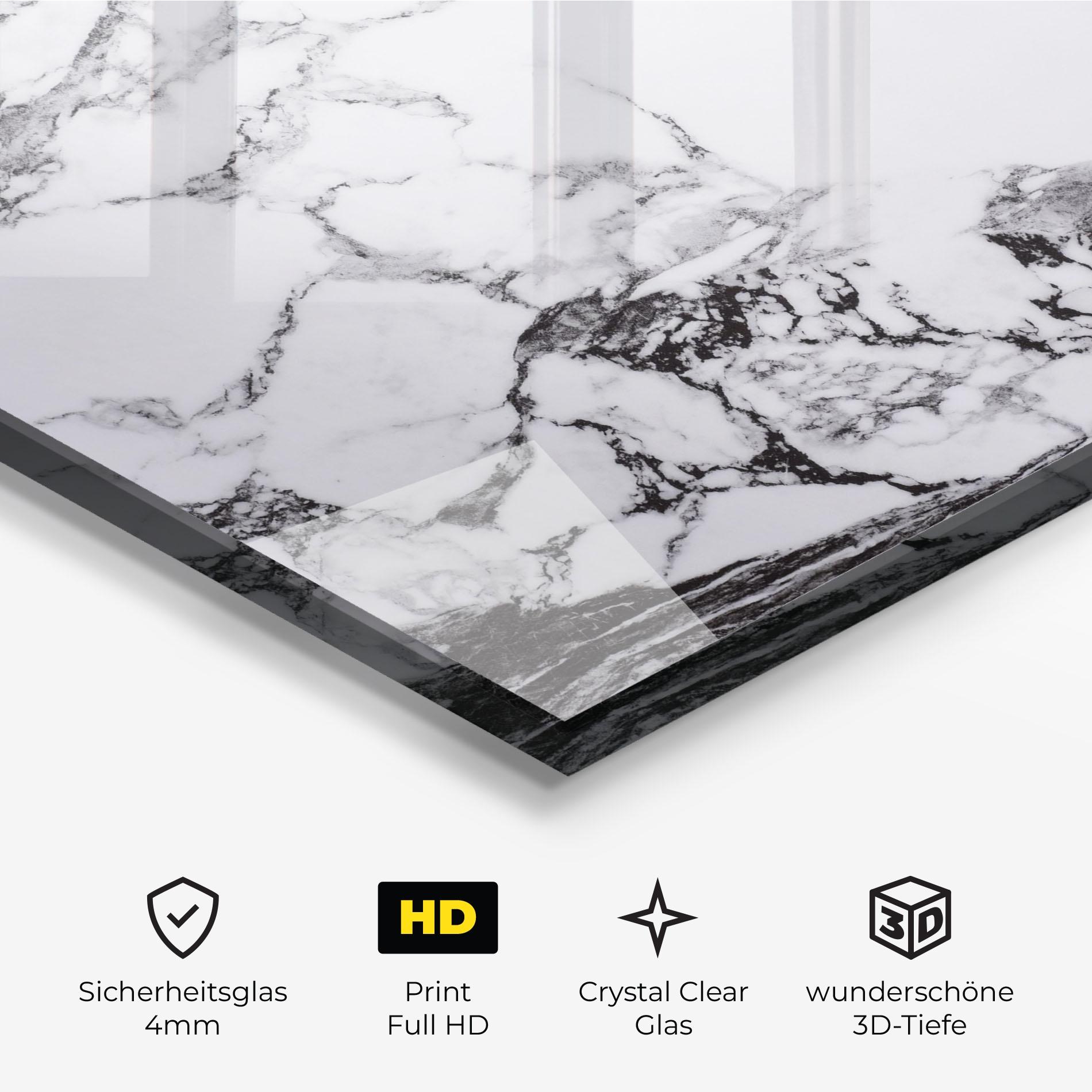 Glasbild Marble Dark Grey mockup 3