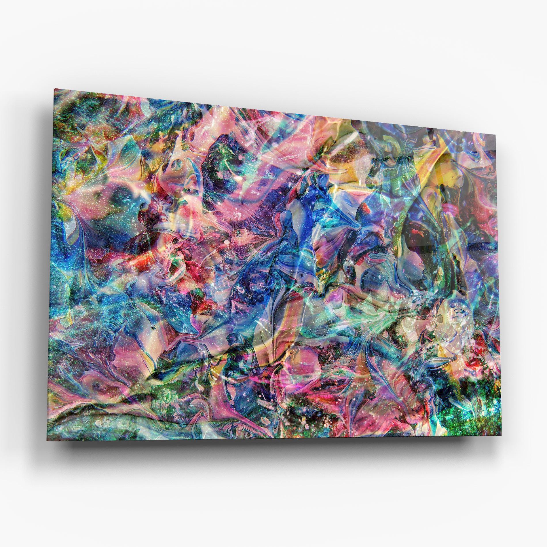 Glasbild Abstract Colourful Glass mockup 6