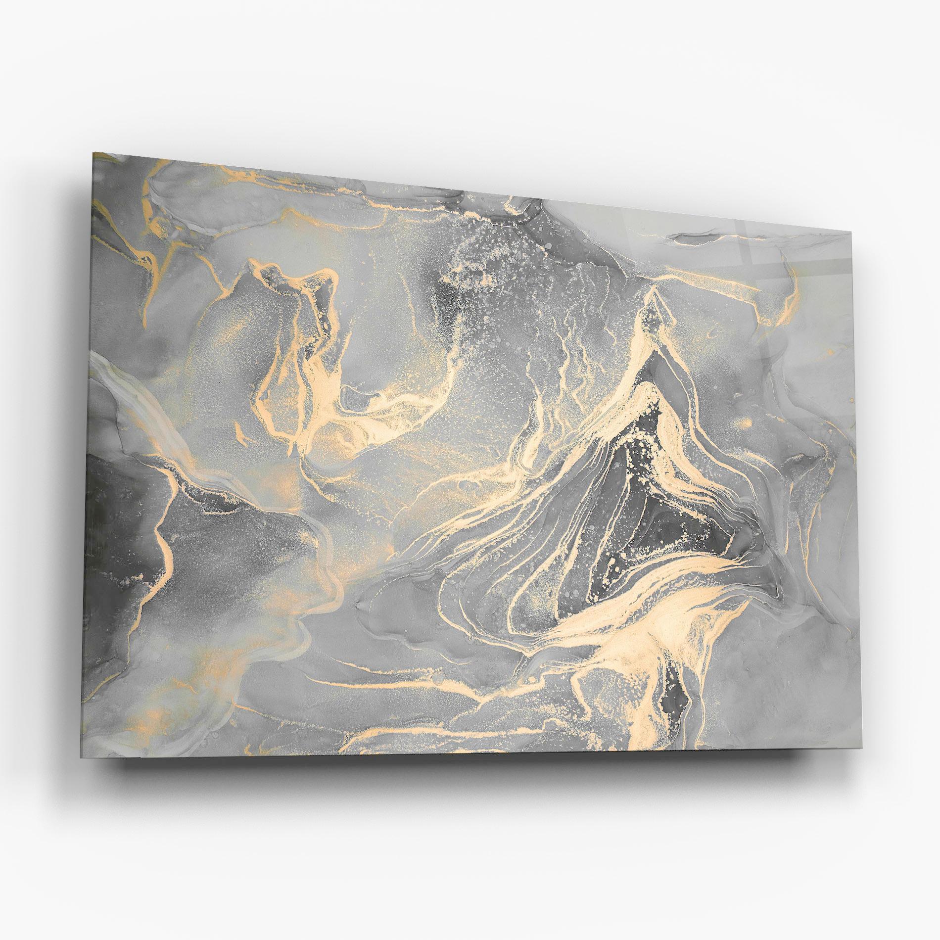 Glasbild Abstract Illusion mockup 6