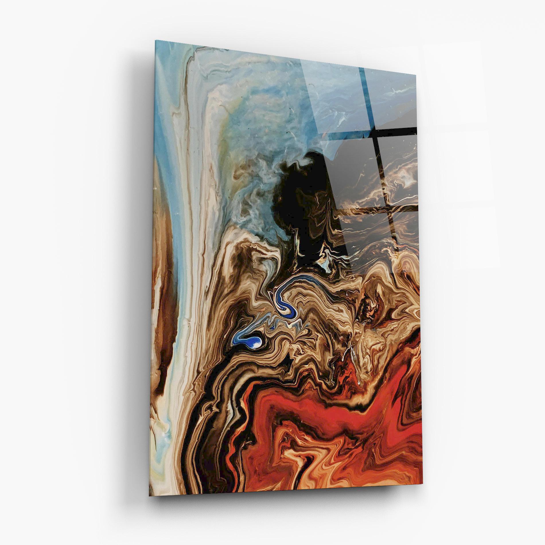 Glasbild Abstract Waterfall mockup 6