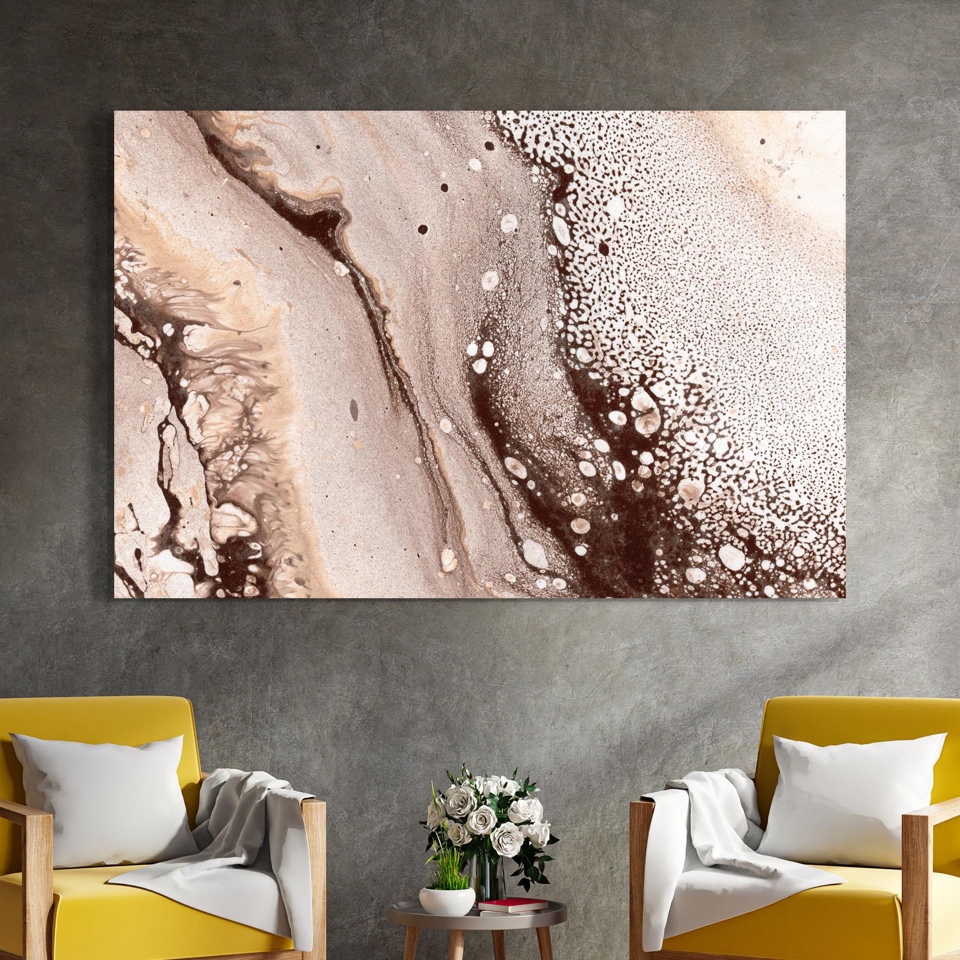 Glasbild Abstract Color mockup 4