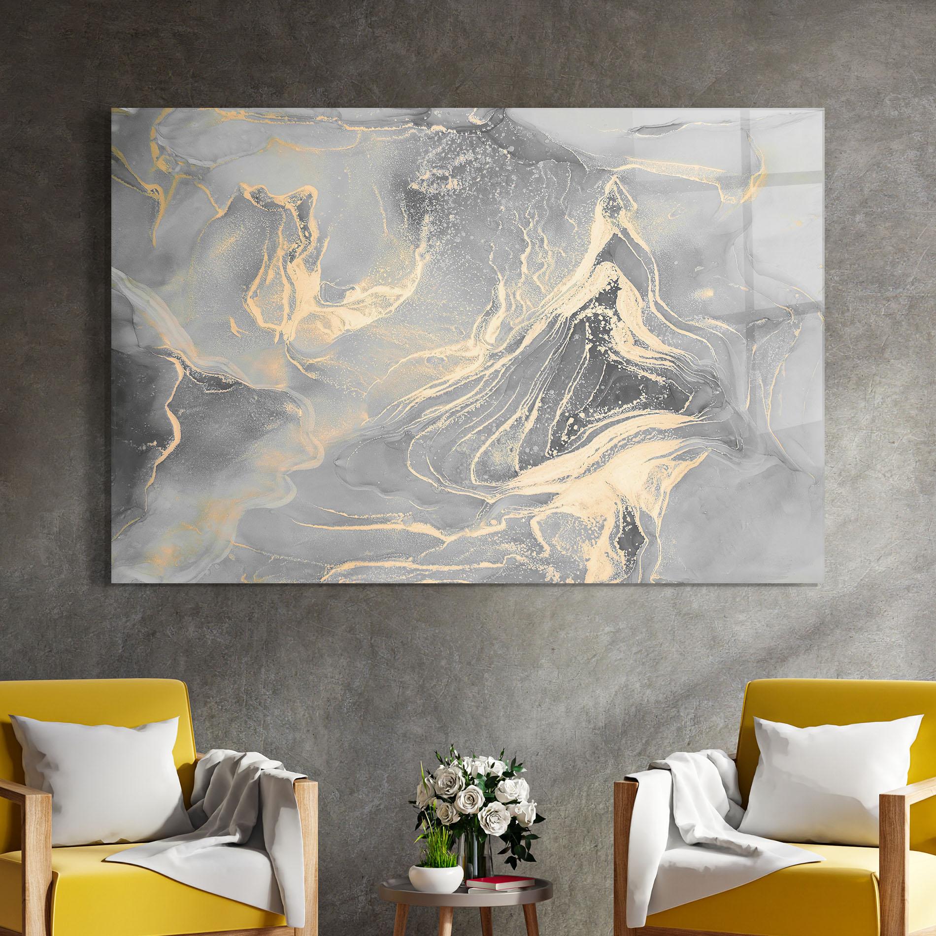 Glasbild Abstract Illusion mockup 4