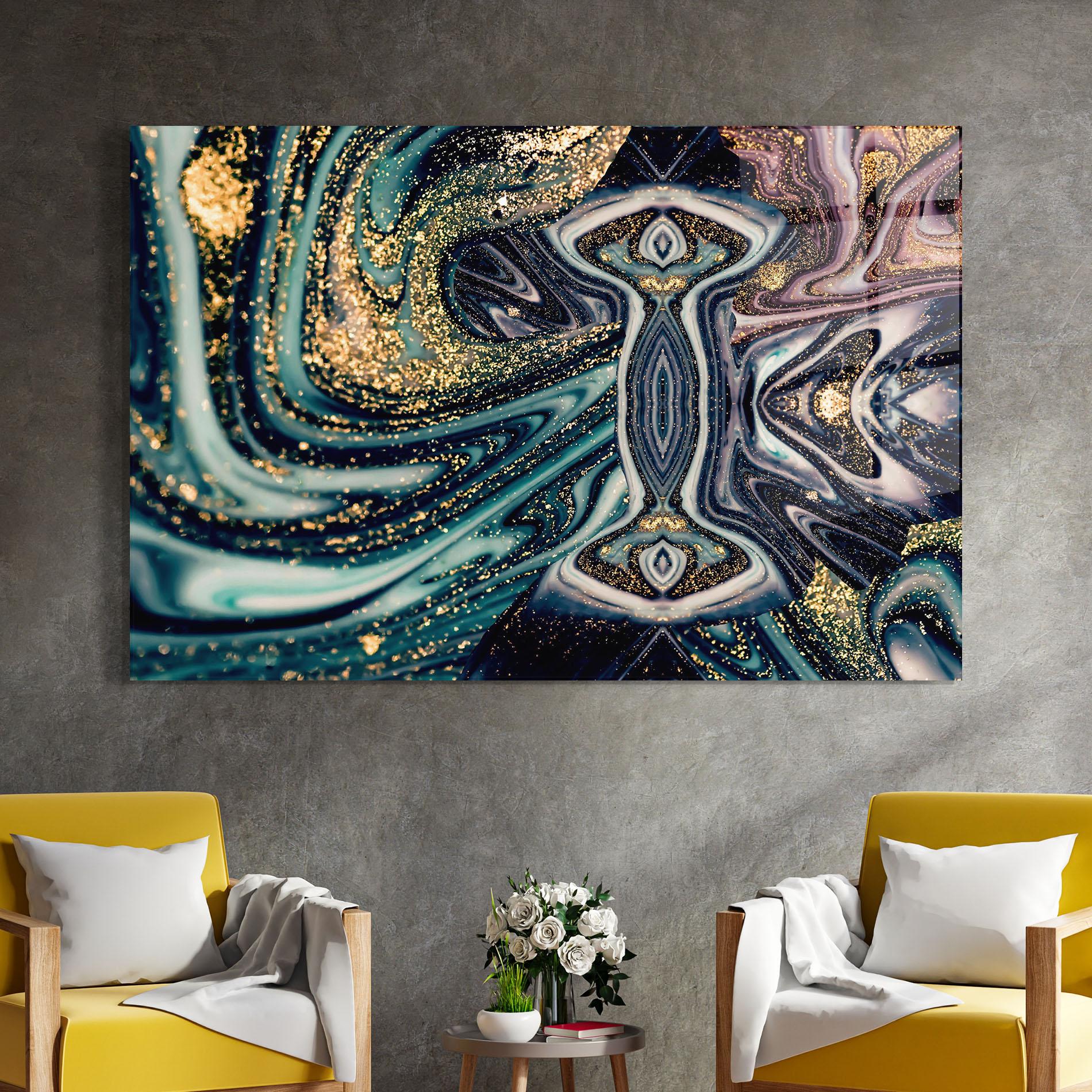 Glasbild Abstract Texture mockup 4