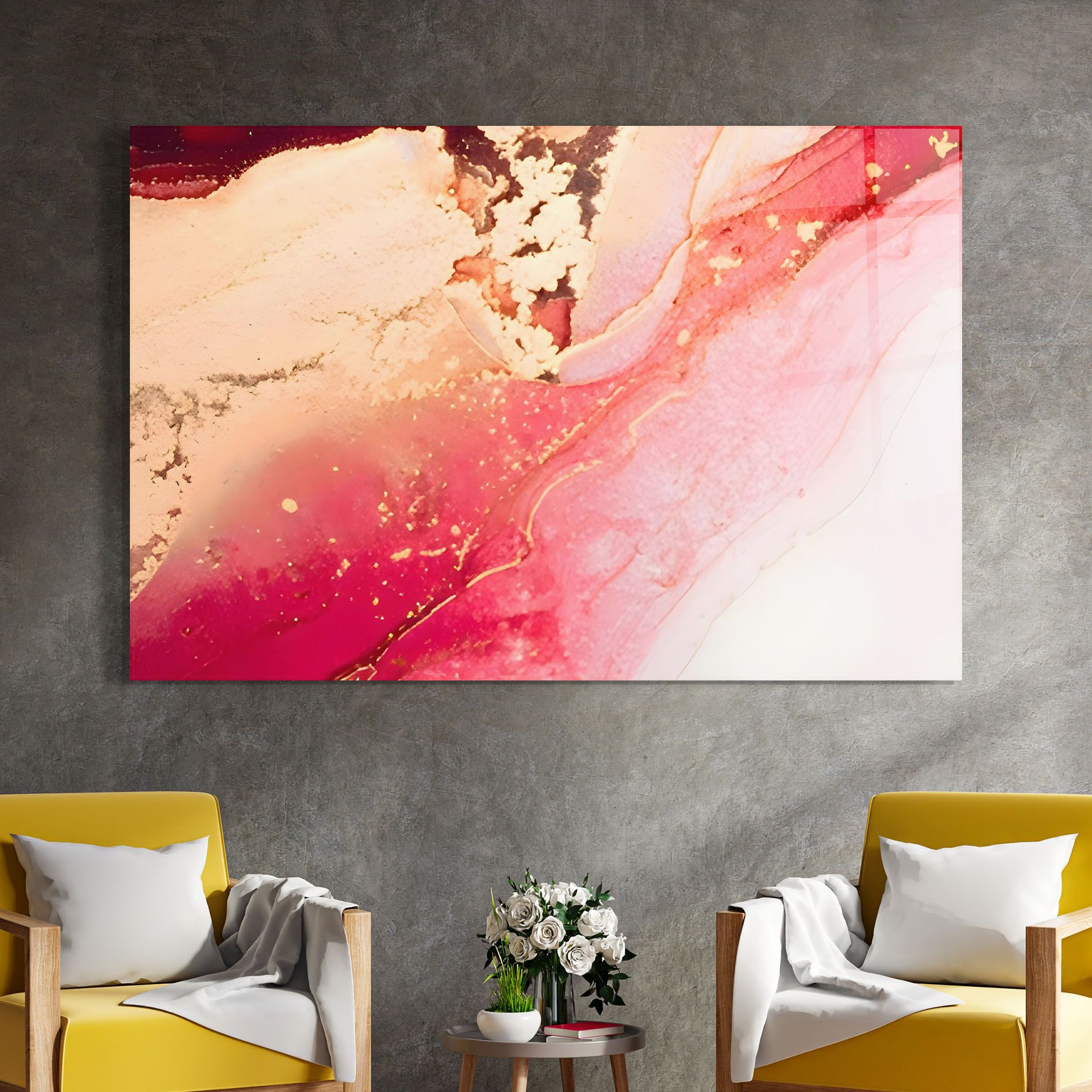 Dark Pink Marble mockup 4