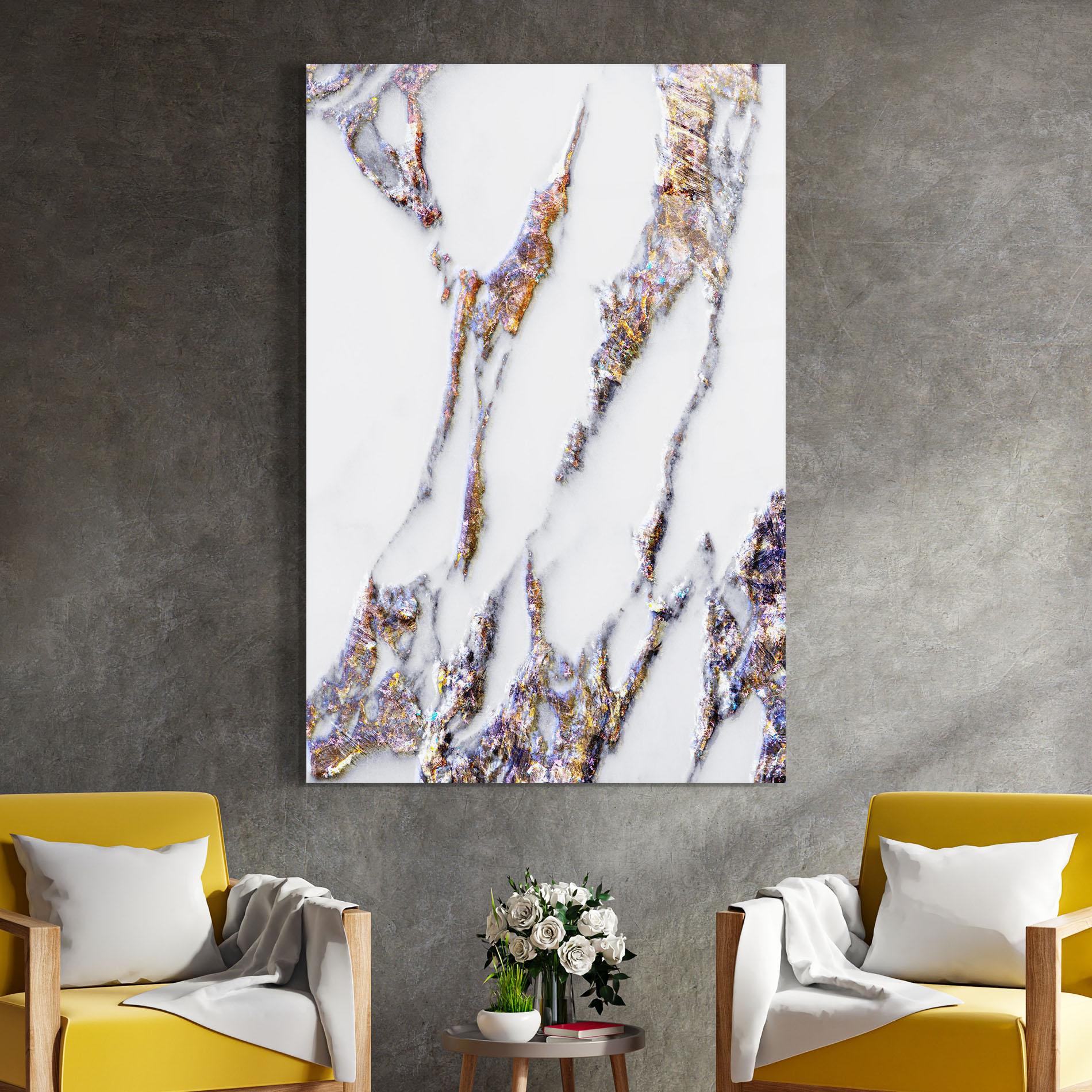 Glasbild Beautiful Color Marble mockup 4