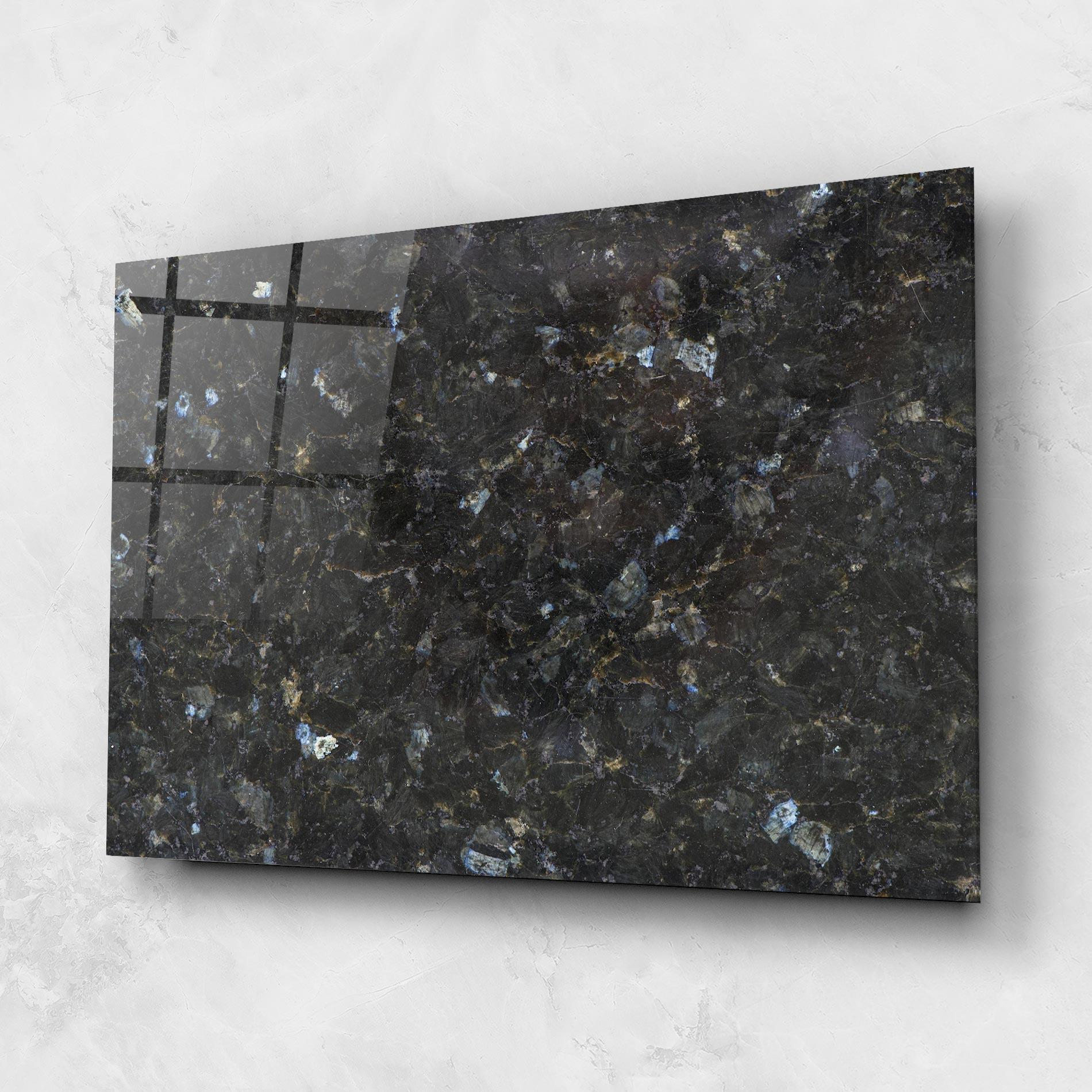 Glasbild Dark Grey Marble mockup 1