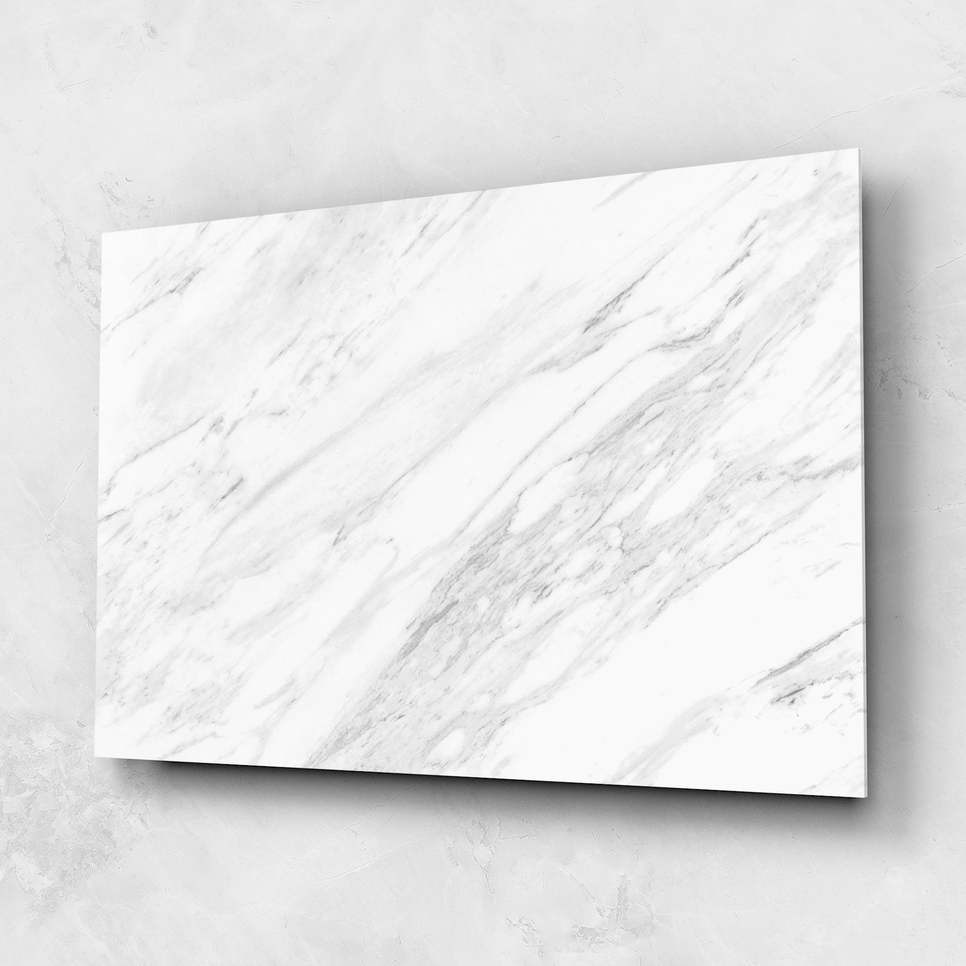 Glasbild Light Grey Marble mockup 1