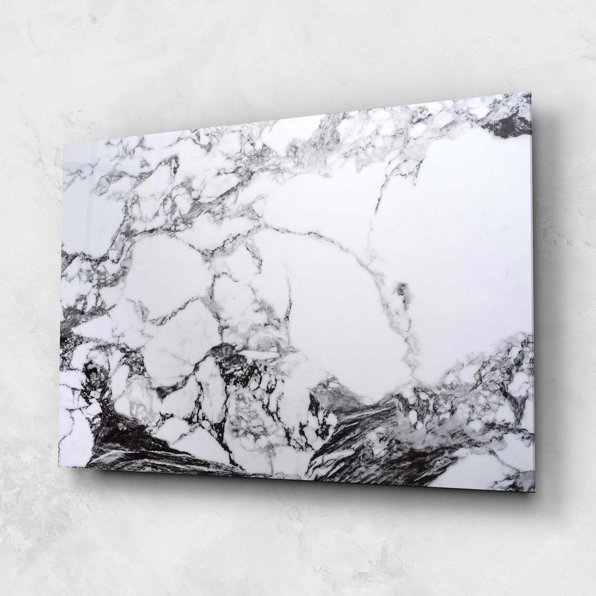 Glasbild Marble Dark Grey mockup 1