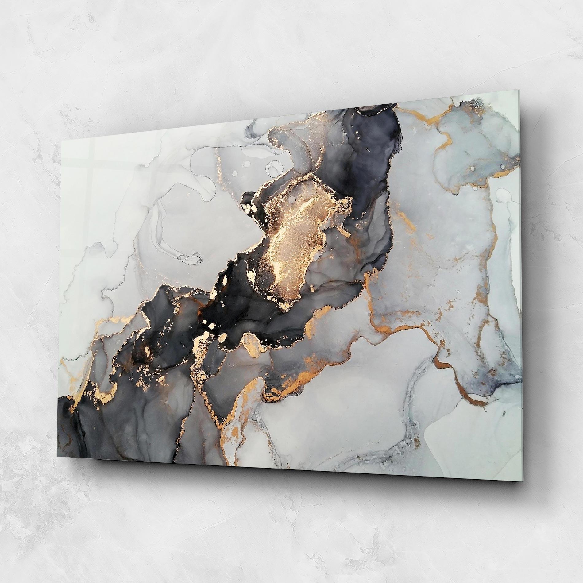 Glasbild Marble Shades mockup 1