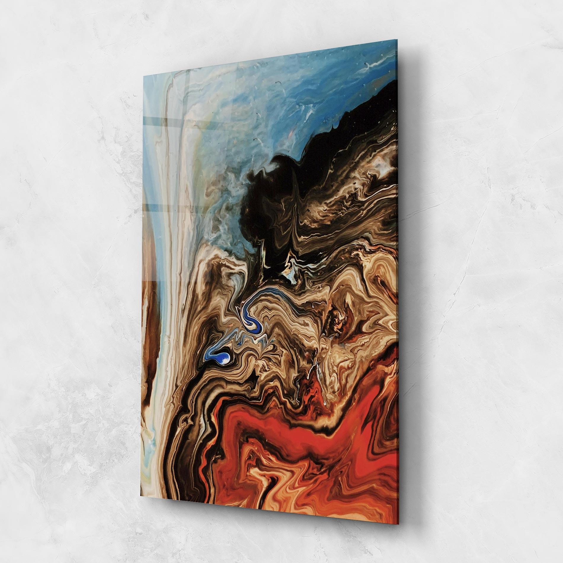 Glasbild Abstract Waterfall mockup 1