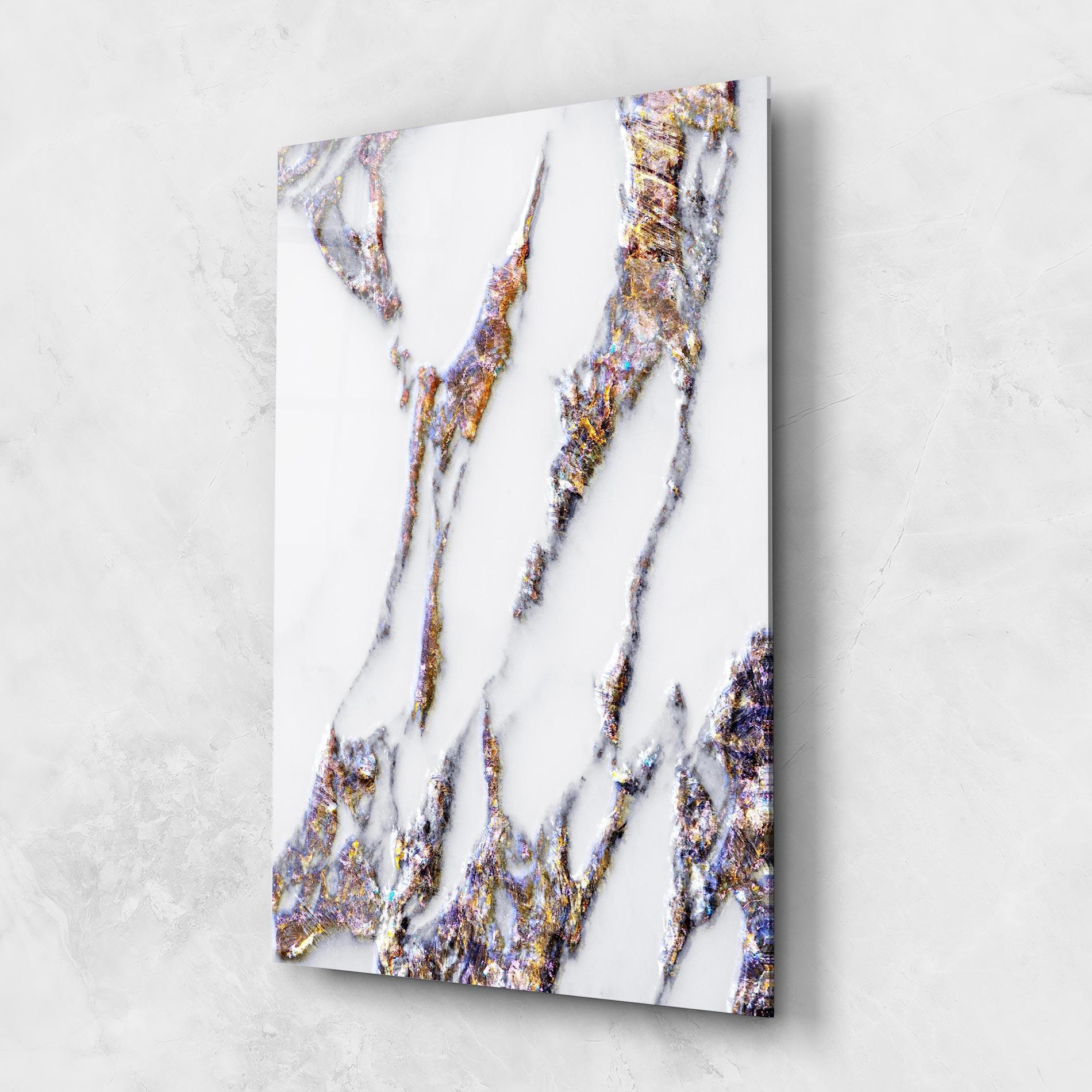 Glasbild Beautiful Color Marble mockup 1
