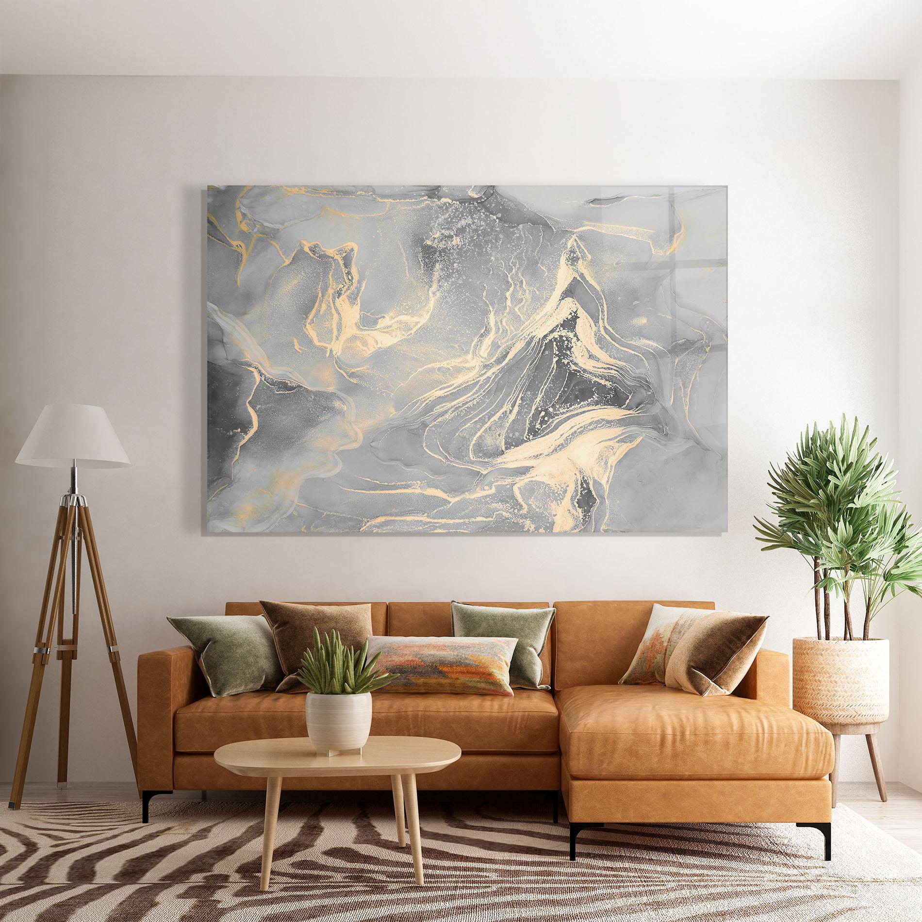 Glasbild Abstract Illusion mockup 7