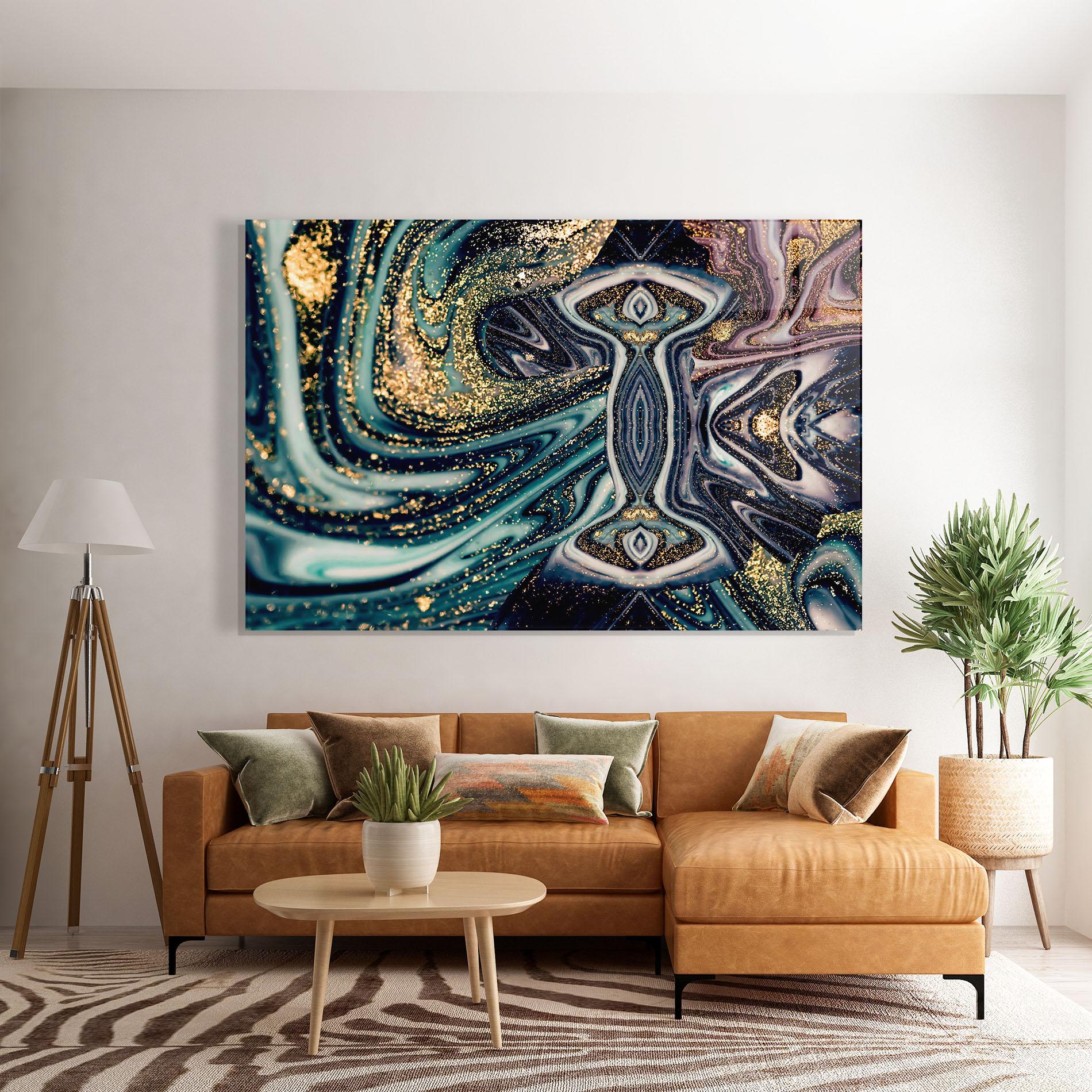 Glasbild Abstract Texture mockup 7