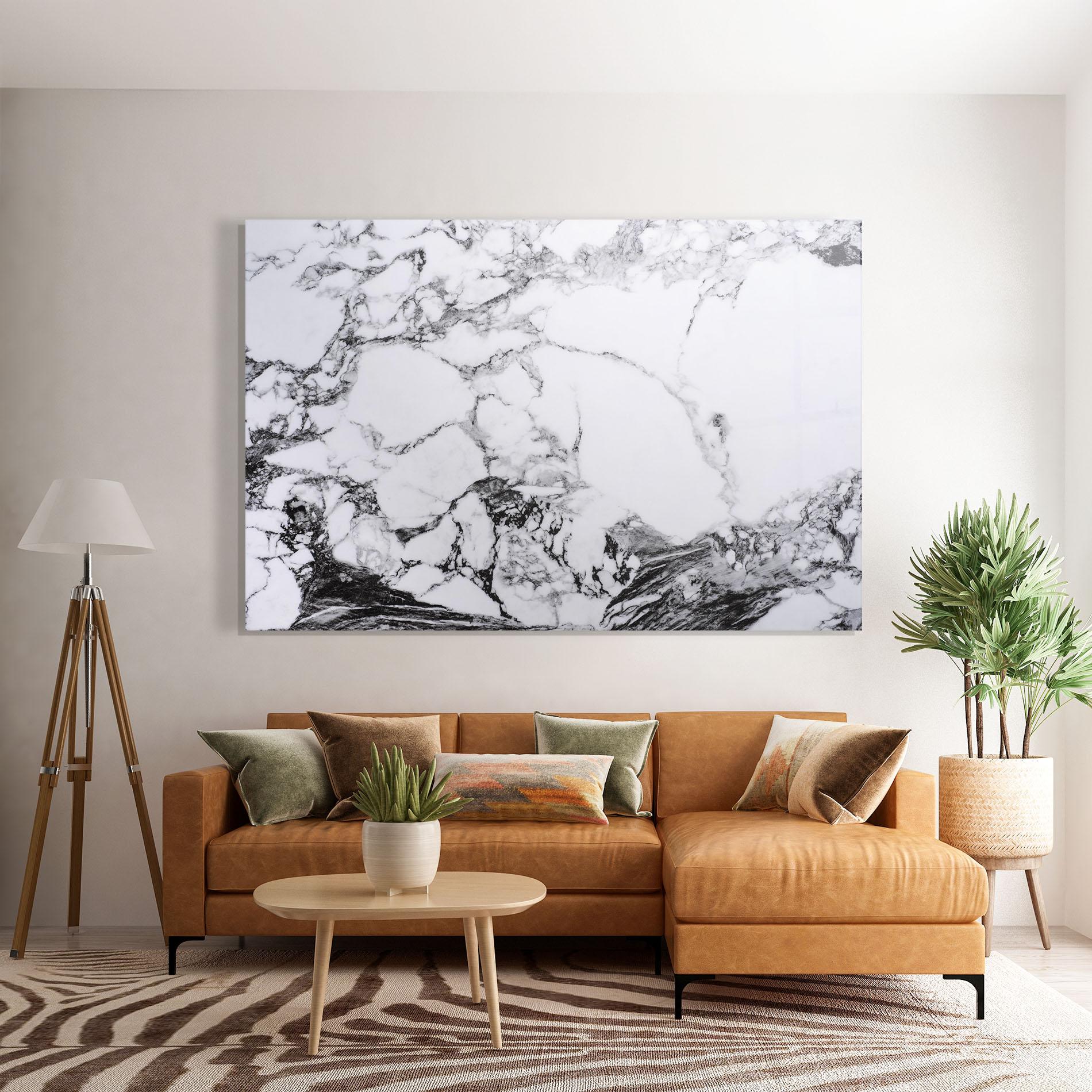 Glasbild Marble Dark Grey mockup 7