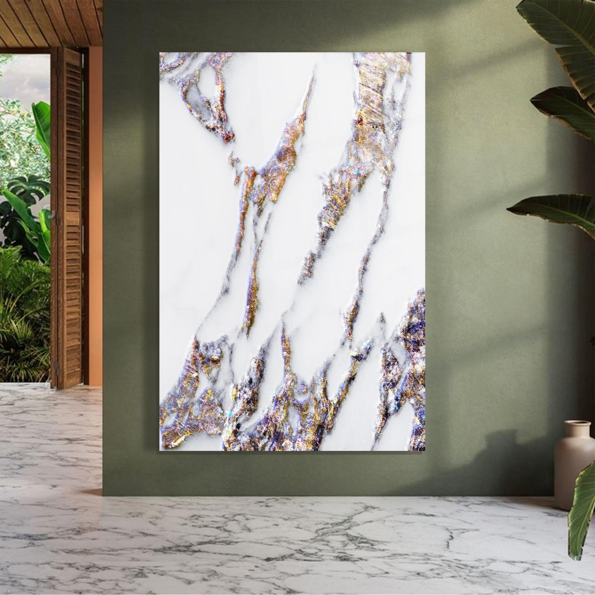 Glasbild Beautiful Color Marble mockup 7