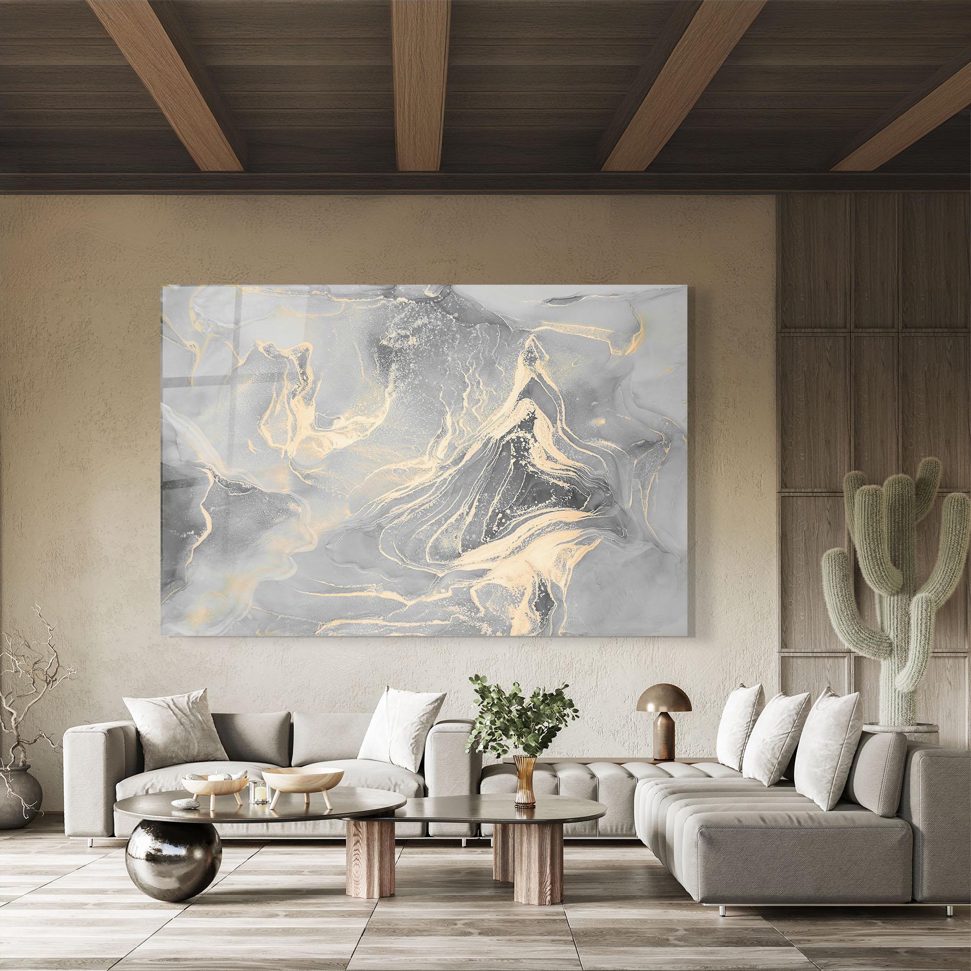 Glasbild Abstract Illusion mockup 8