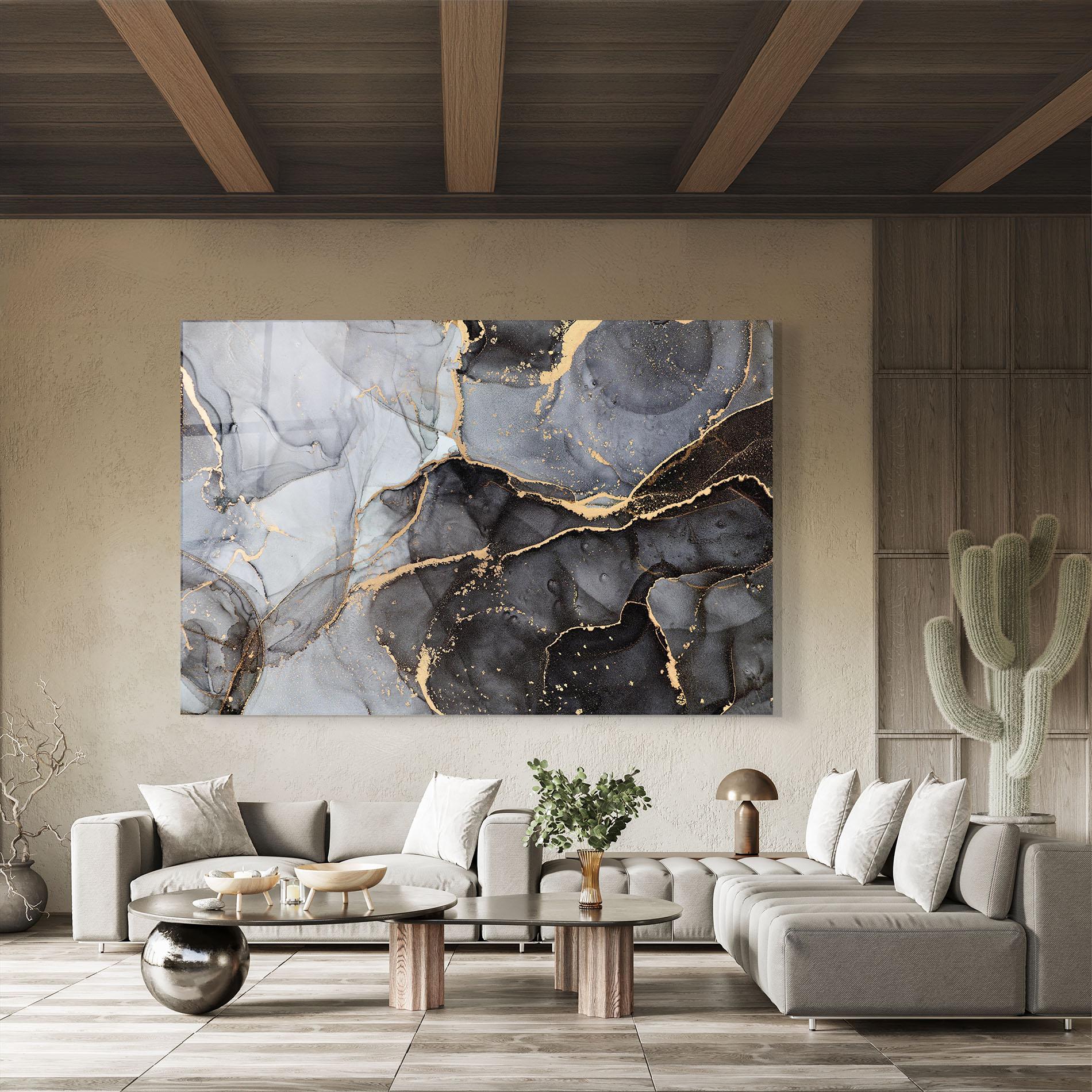 Glasbild Abstract Marble mockup 8