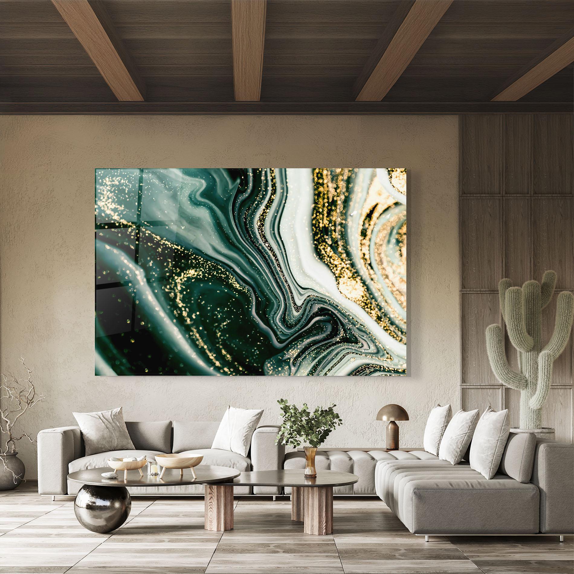 Glasbild Abstract Shades mockup 8