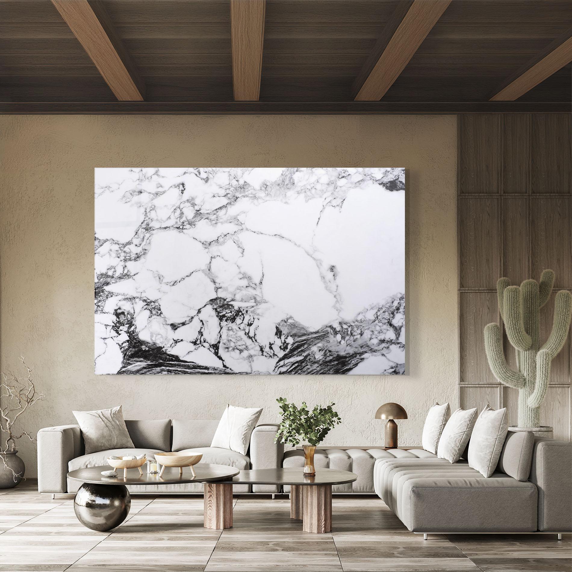 Glasbild Marble Dark Grey mockup 8