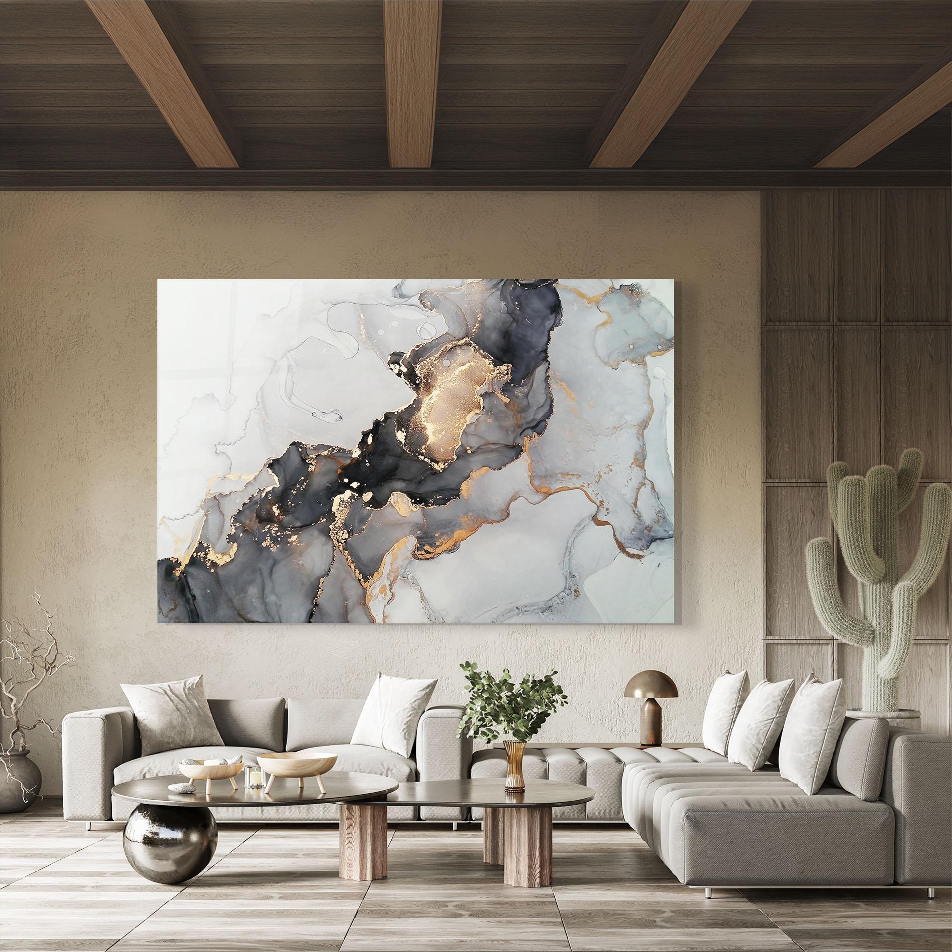 Glasbild Marble Shades mockup 8