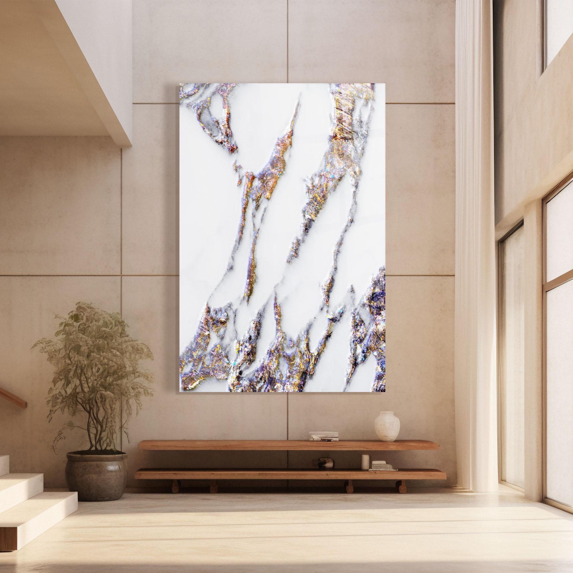 Glasbild Beautiful Color Marble mockup 8