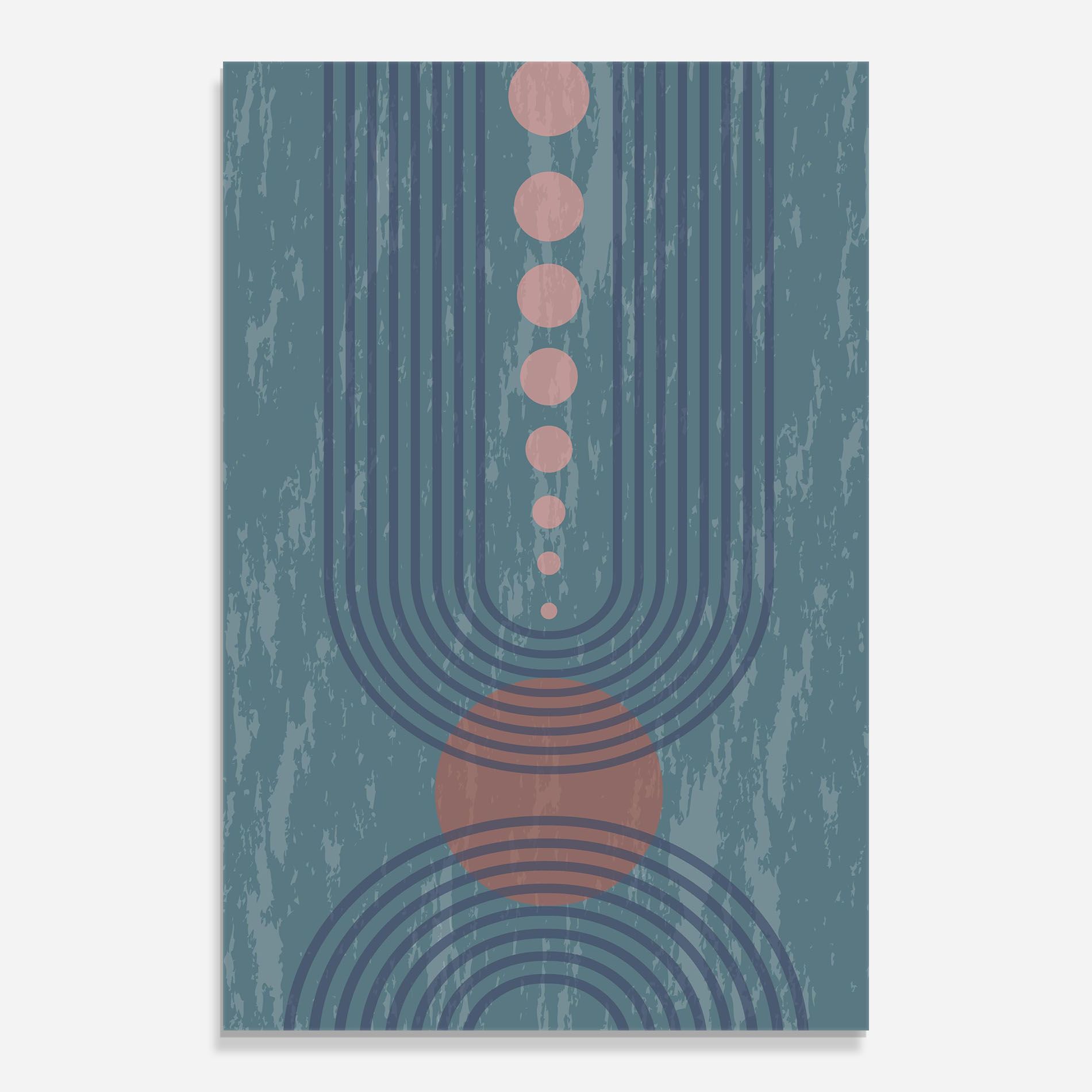 Pink Circle On Blue mockup 0