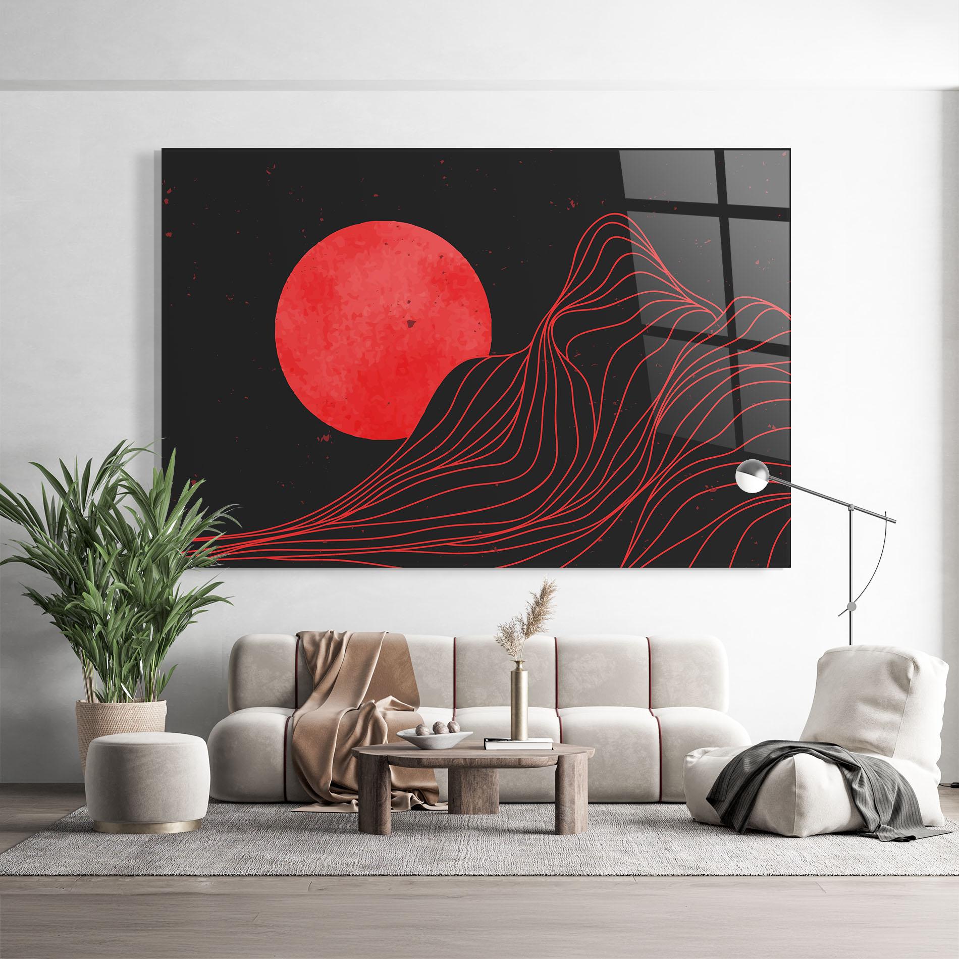 Glasbild Bloody Moon mockup 9