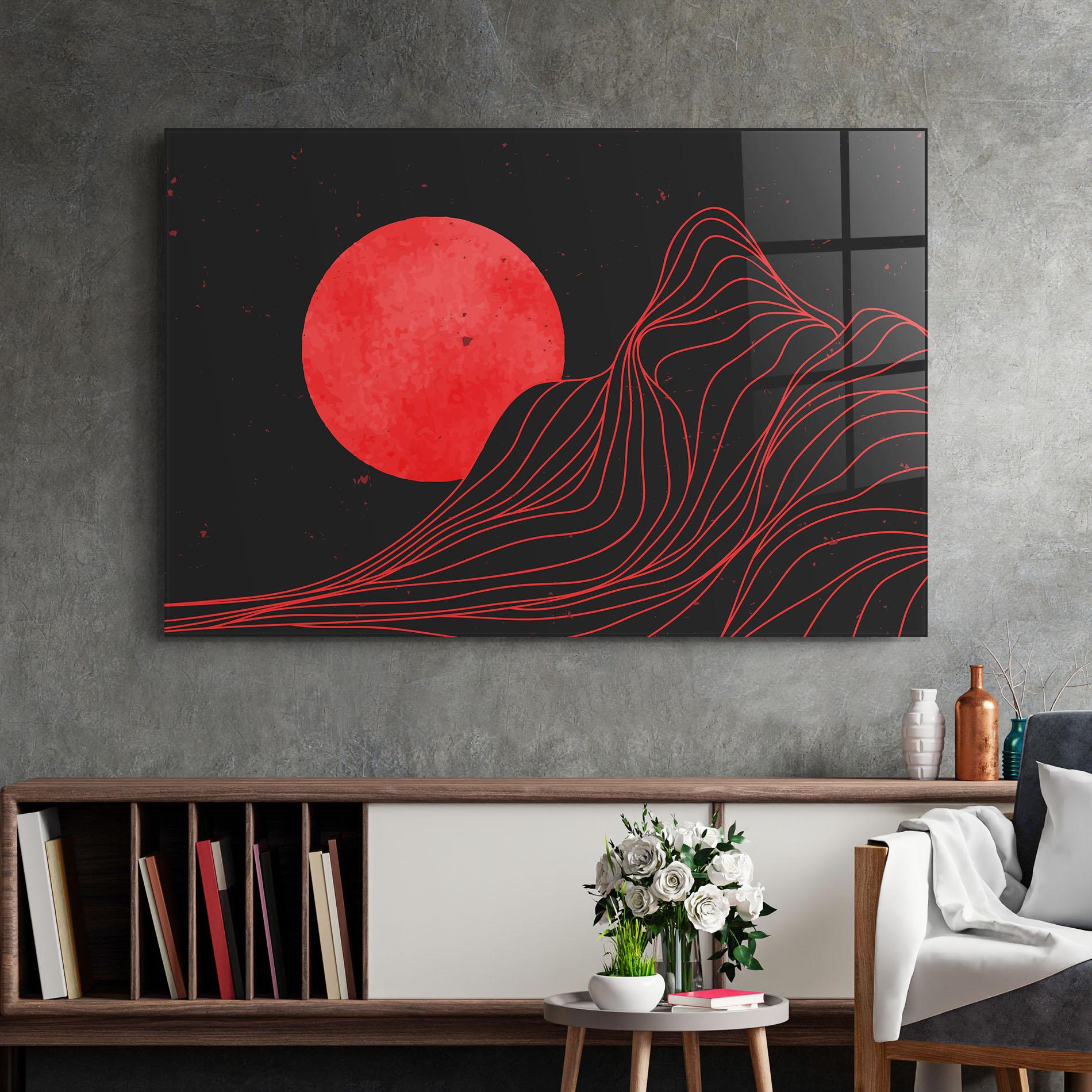 Glasbild Bloody Moon mockup 2