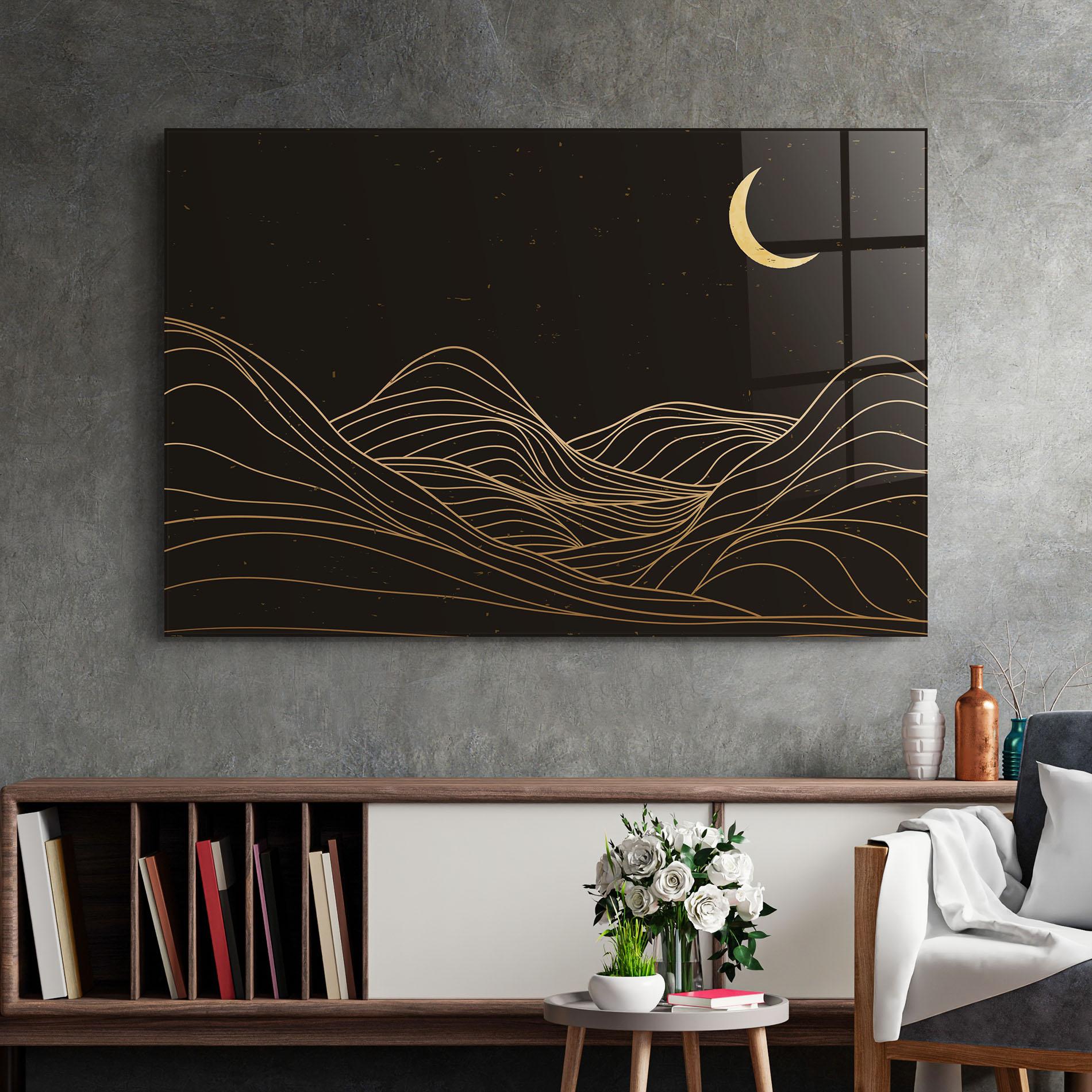 Glasbild Pretty Moon mockup 2
