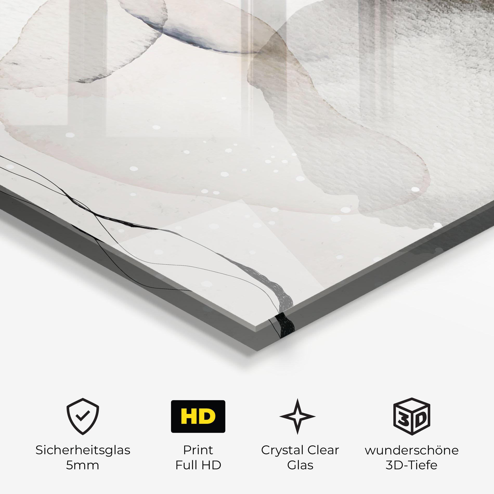 Glasbild Water Color Art mockup 3