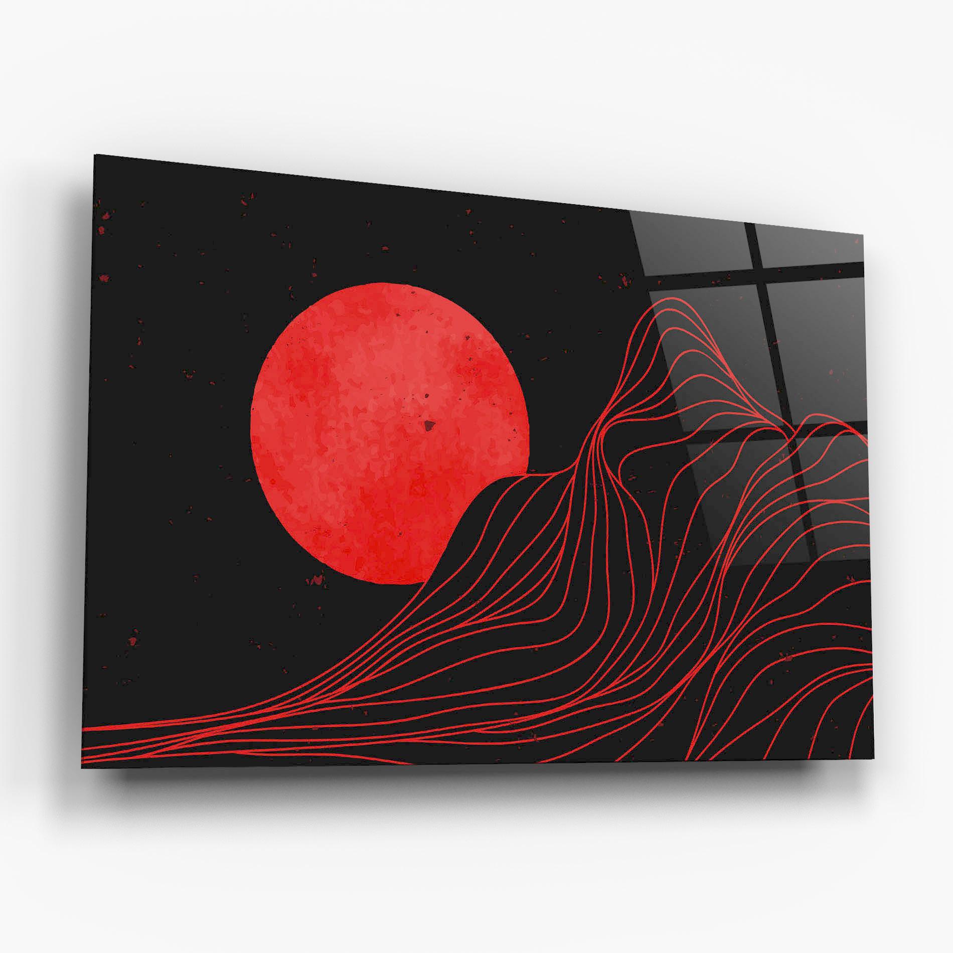 Glasbild Bloody Moon mockup 6