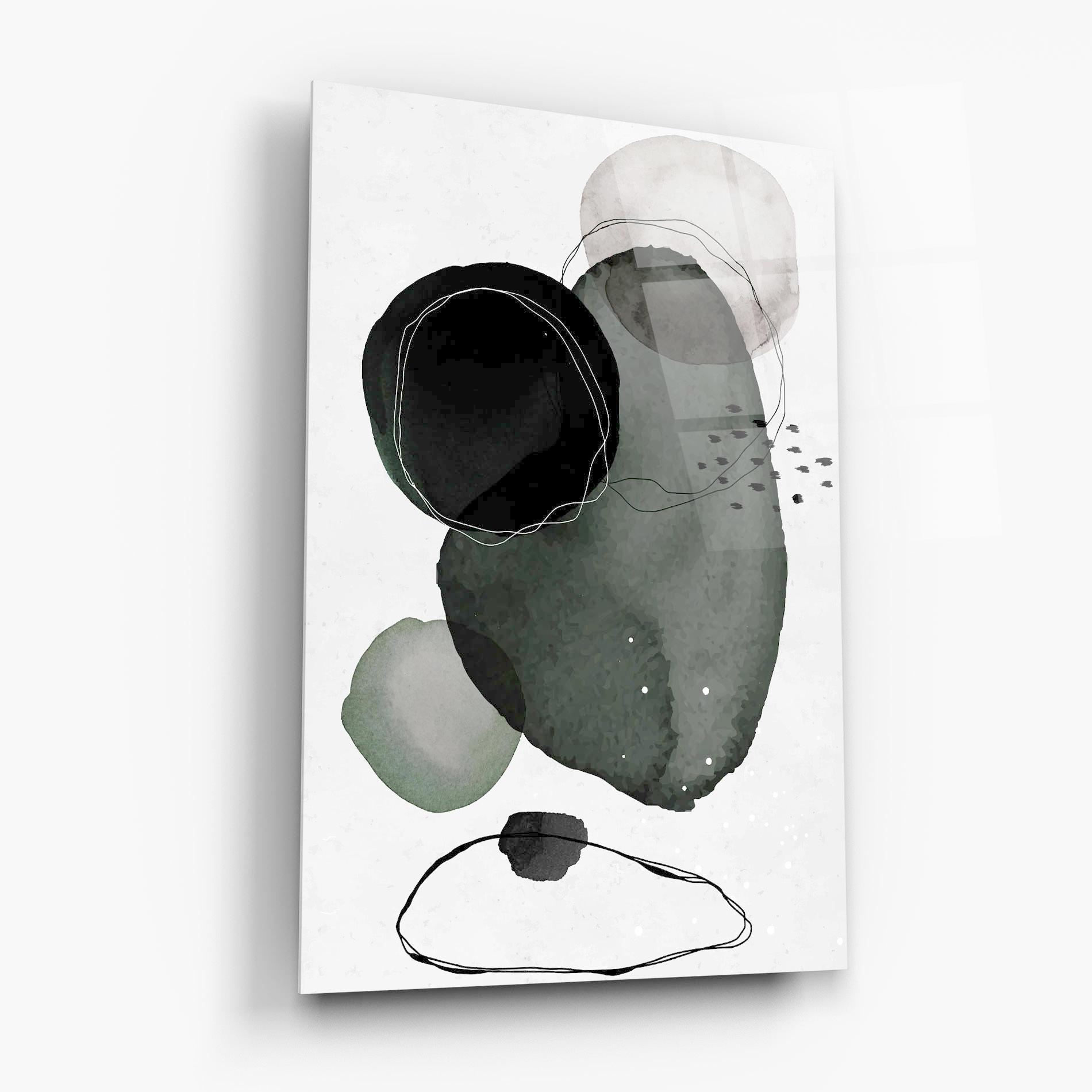 Glasbild Green Watercolor mockup 6