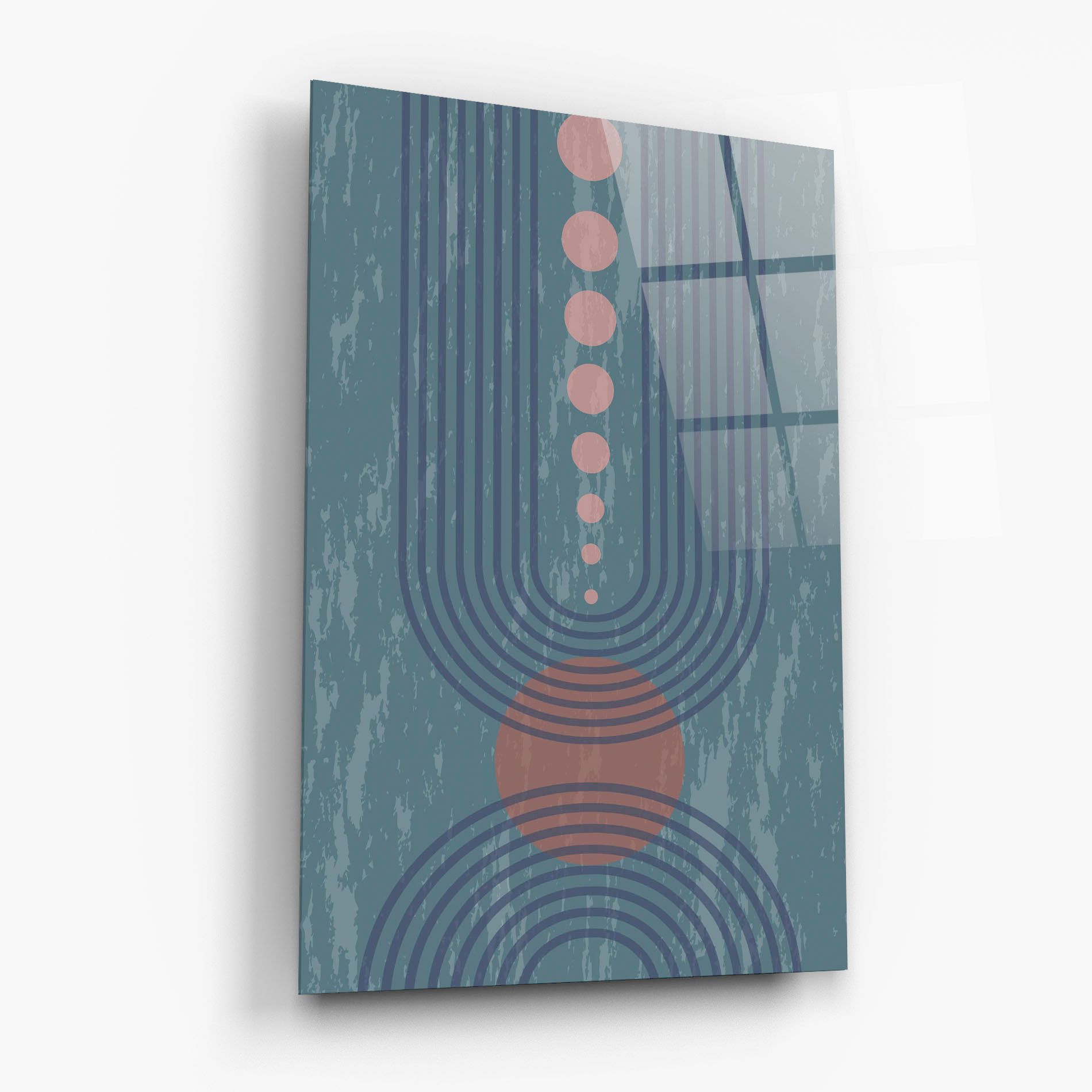 Pink Circle On Blue mockup 6