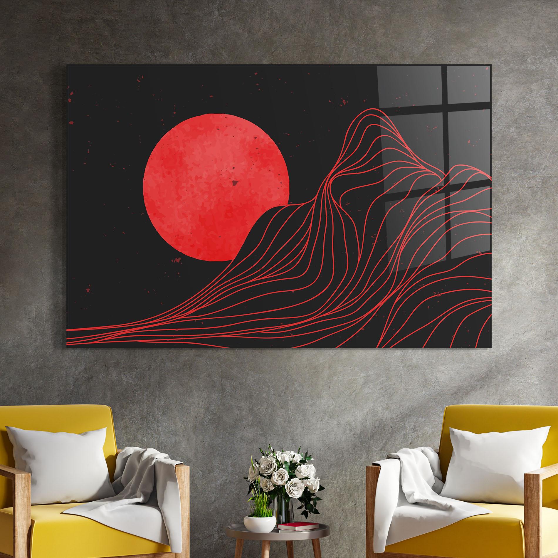 Glasbild Bloody Moon mockup 4