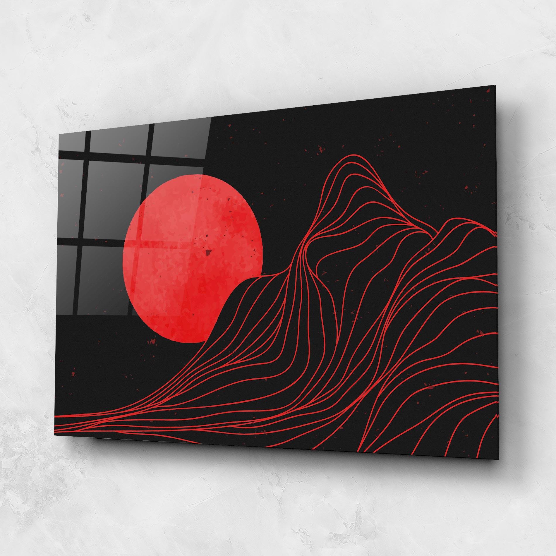 Glasbild Bloody Moon mockup 1